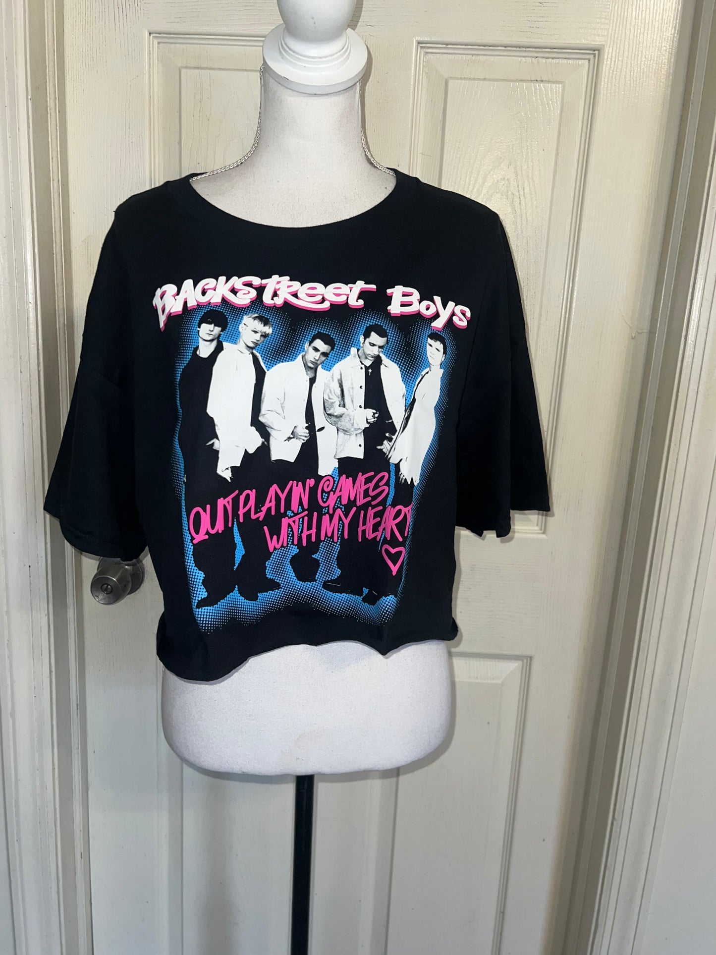 Backstreet Boys Oversized Distressed Tee