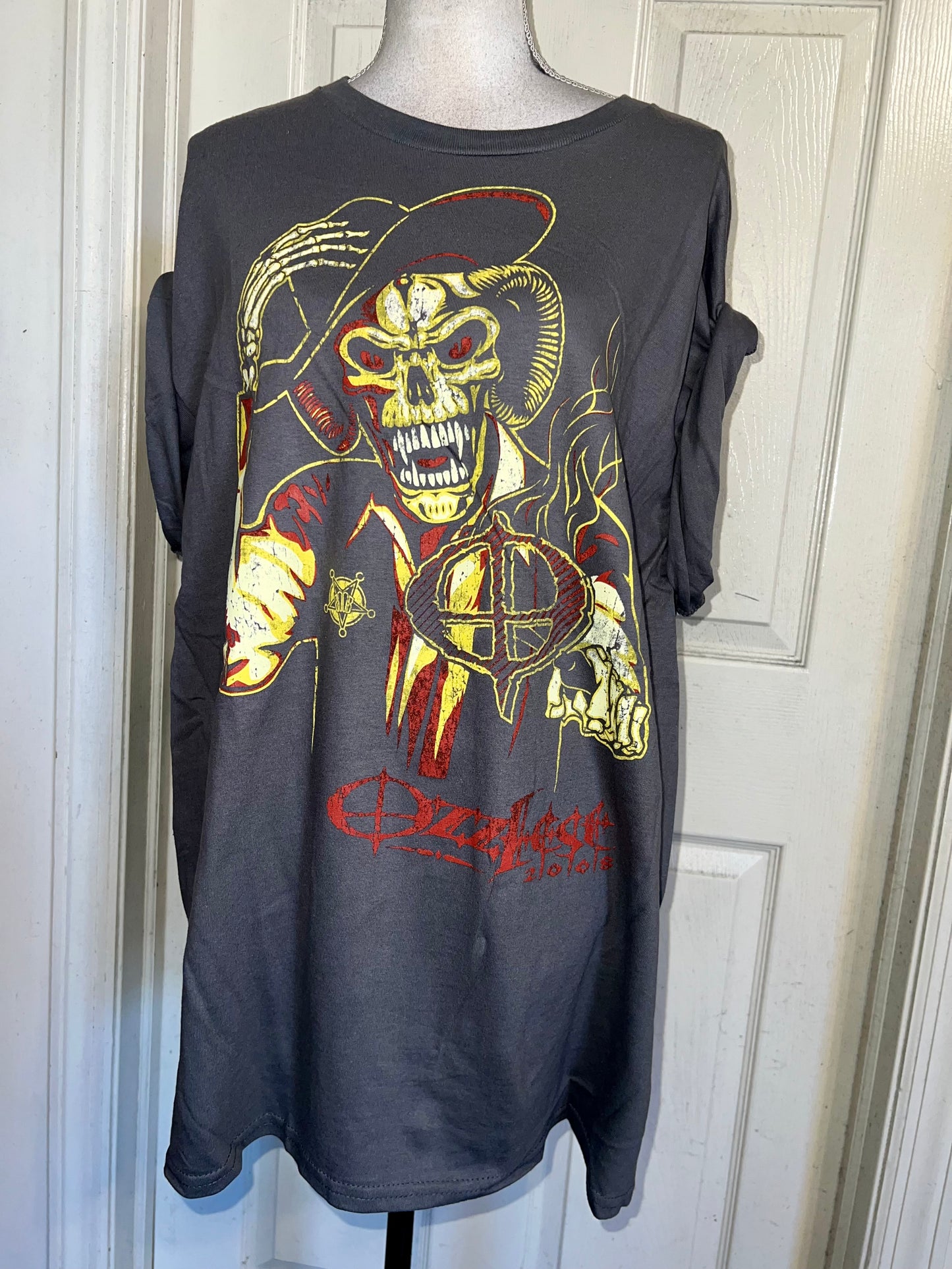 Ozzy Osbourne Ozzfest Oversized Distressed Tee