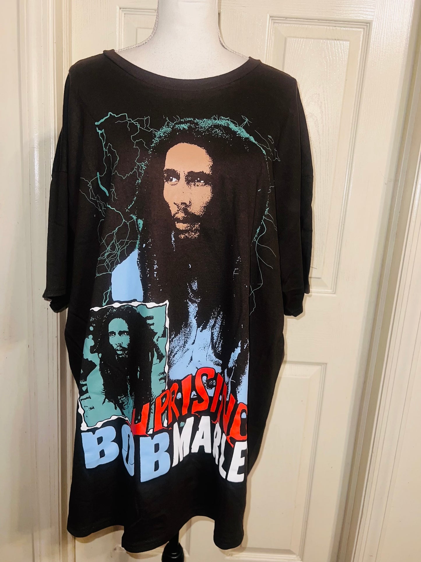 Bob Marley Oversized Distressed Tee