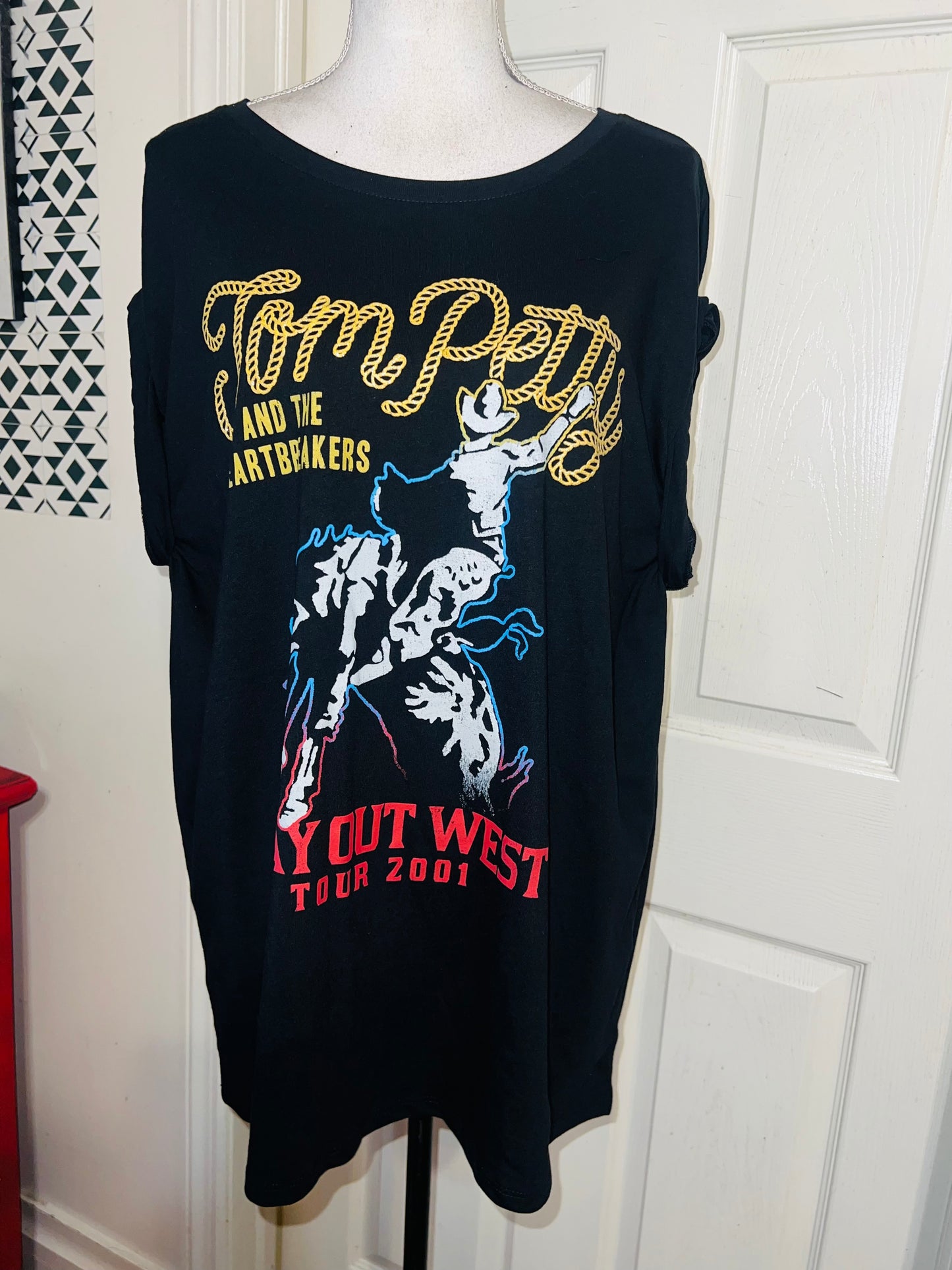 Tom Petty & The Heartbreakers Oversized Distressed Tee