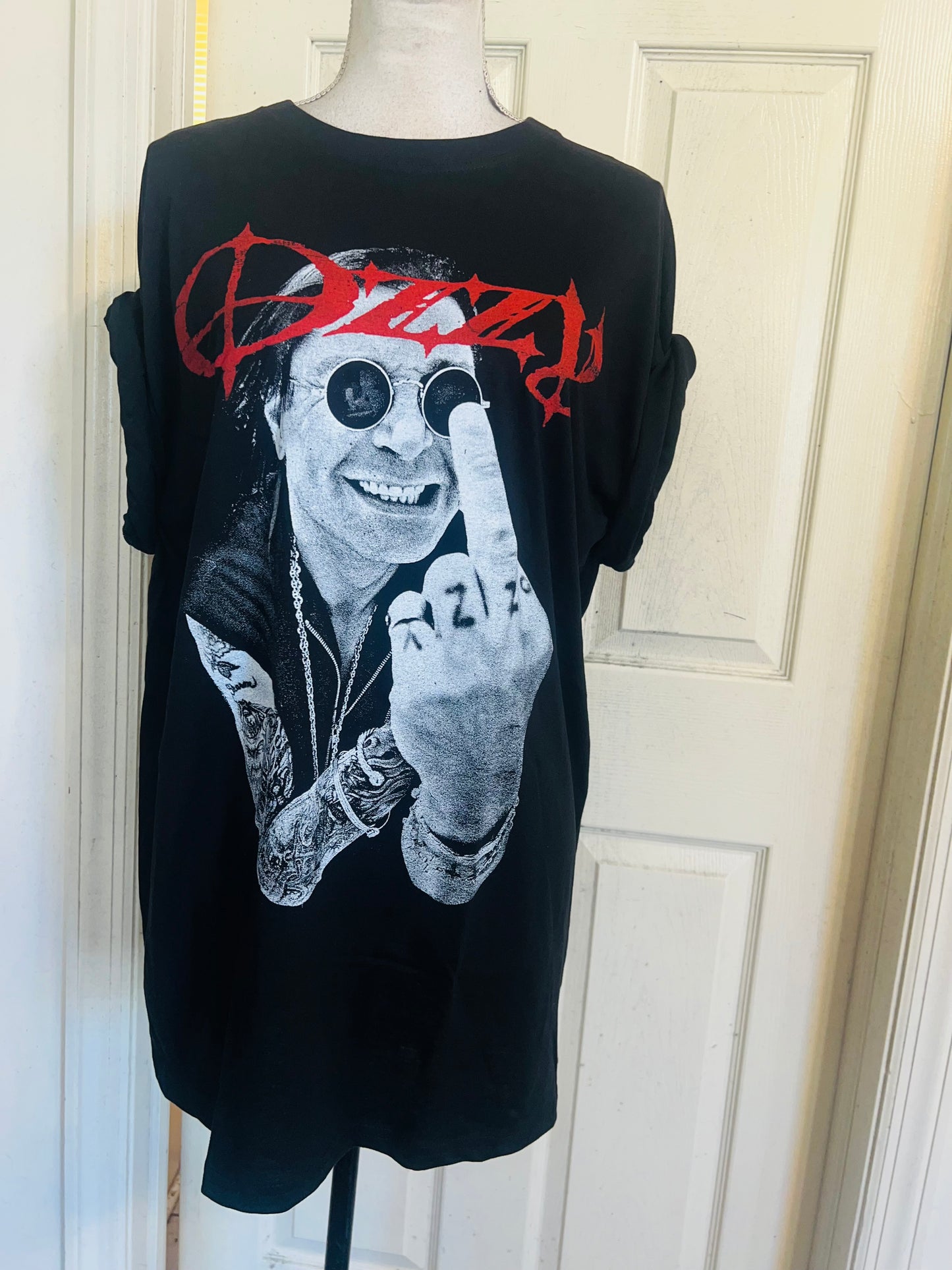 Ozzy Osbourne Oversized Distressed