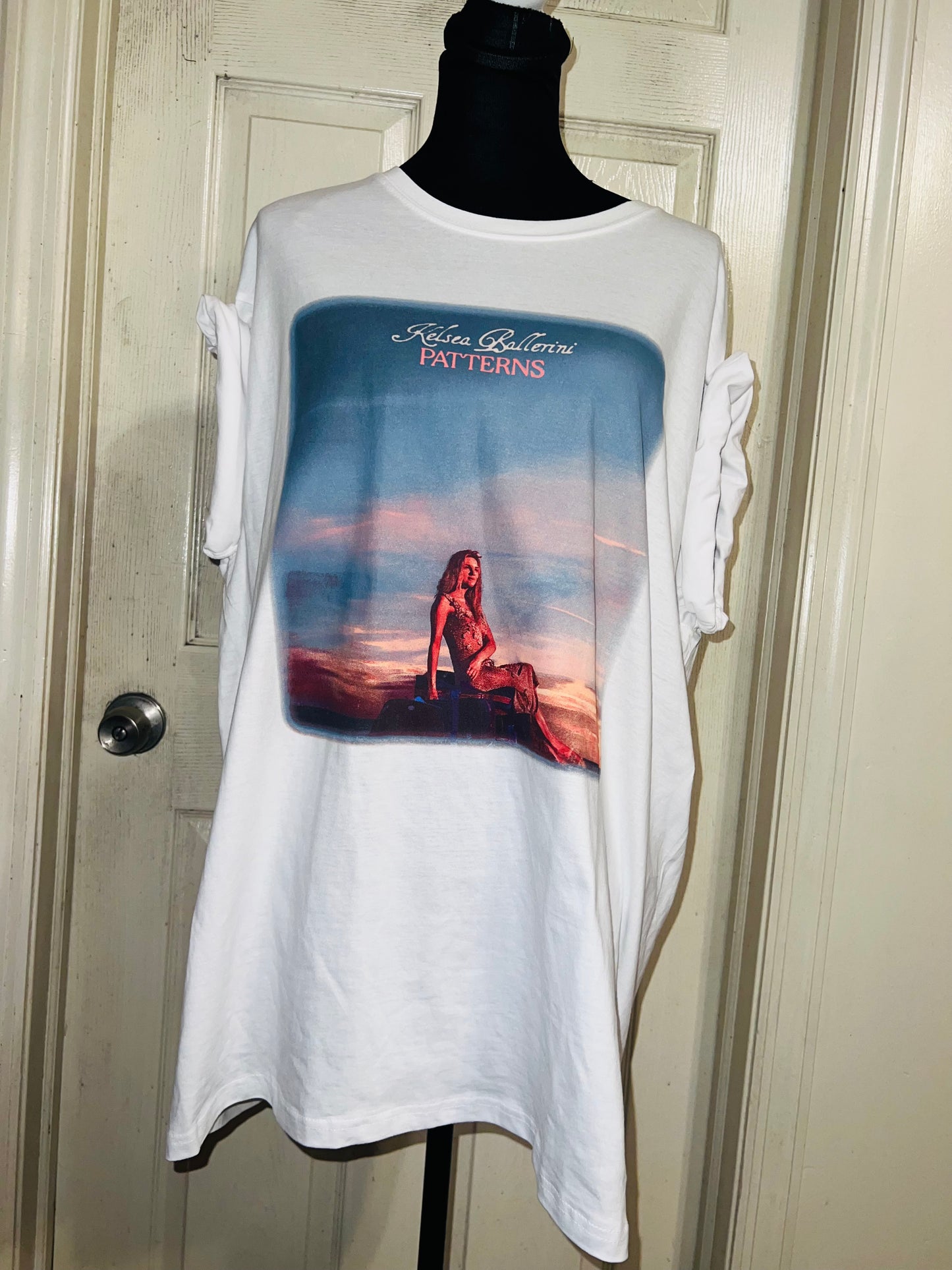 Kelsea Ballerini Oversized Double Sided Distressed Tour Tee
