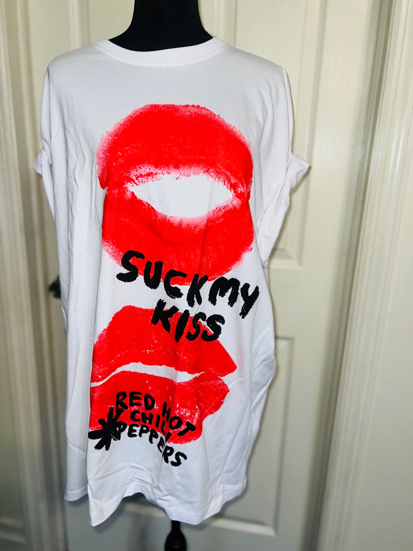 Red Hot Chili Peppers Oversized Distressed Tee