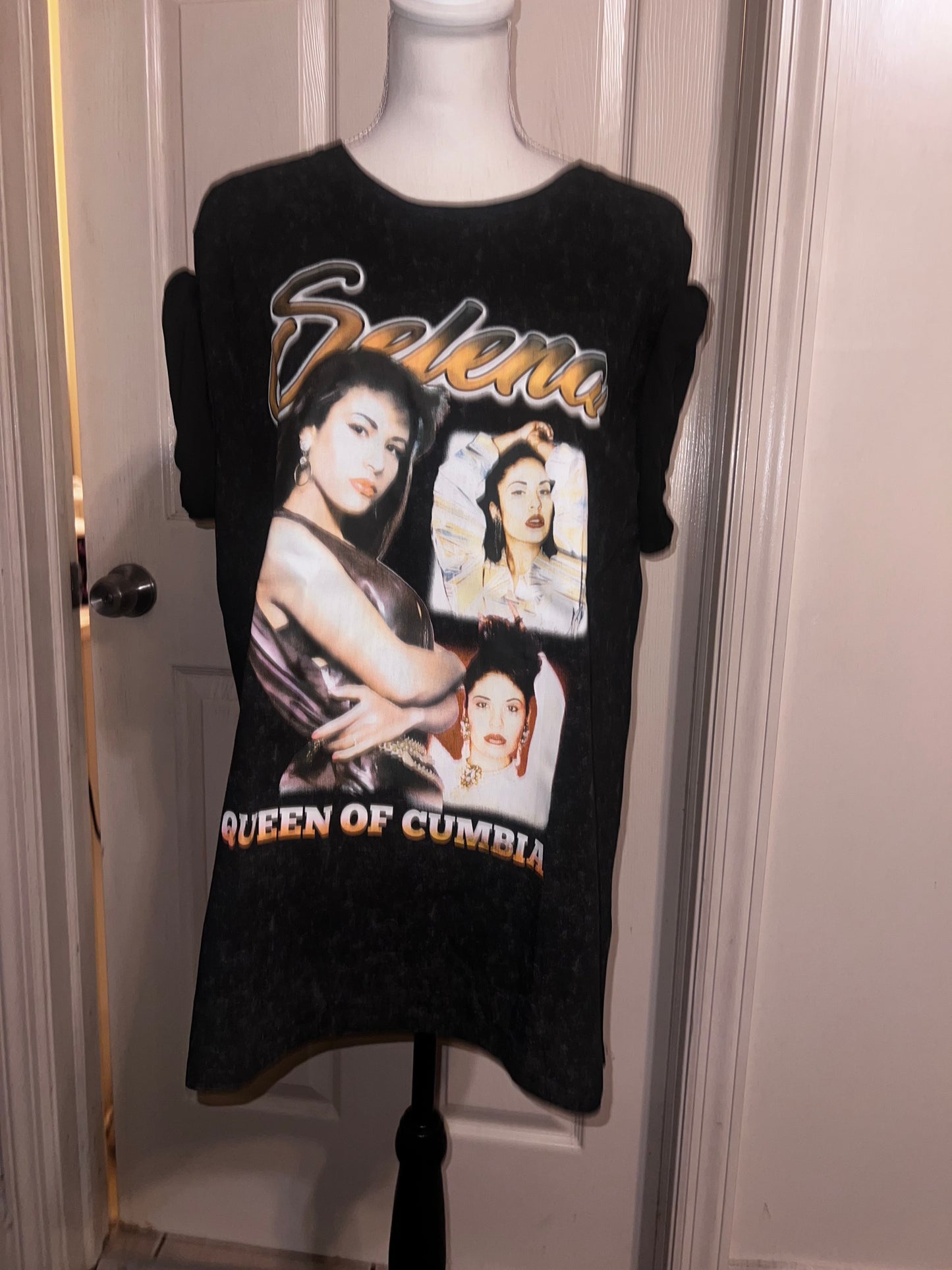 Selena Double Sided Oversized Distressed Tee