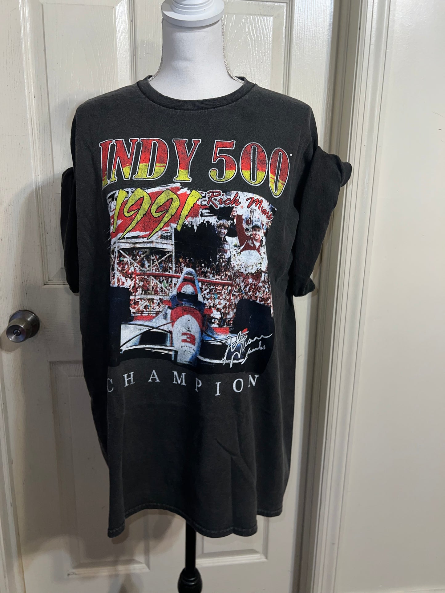 Indy 500 Oversized Distressed Tee