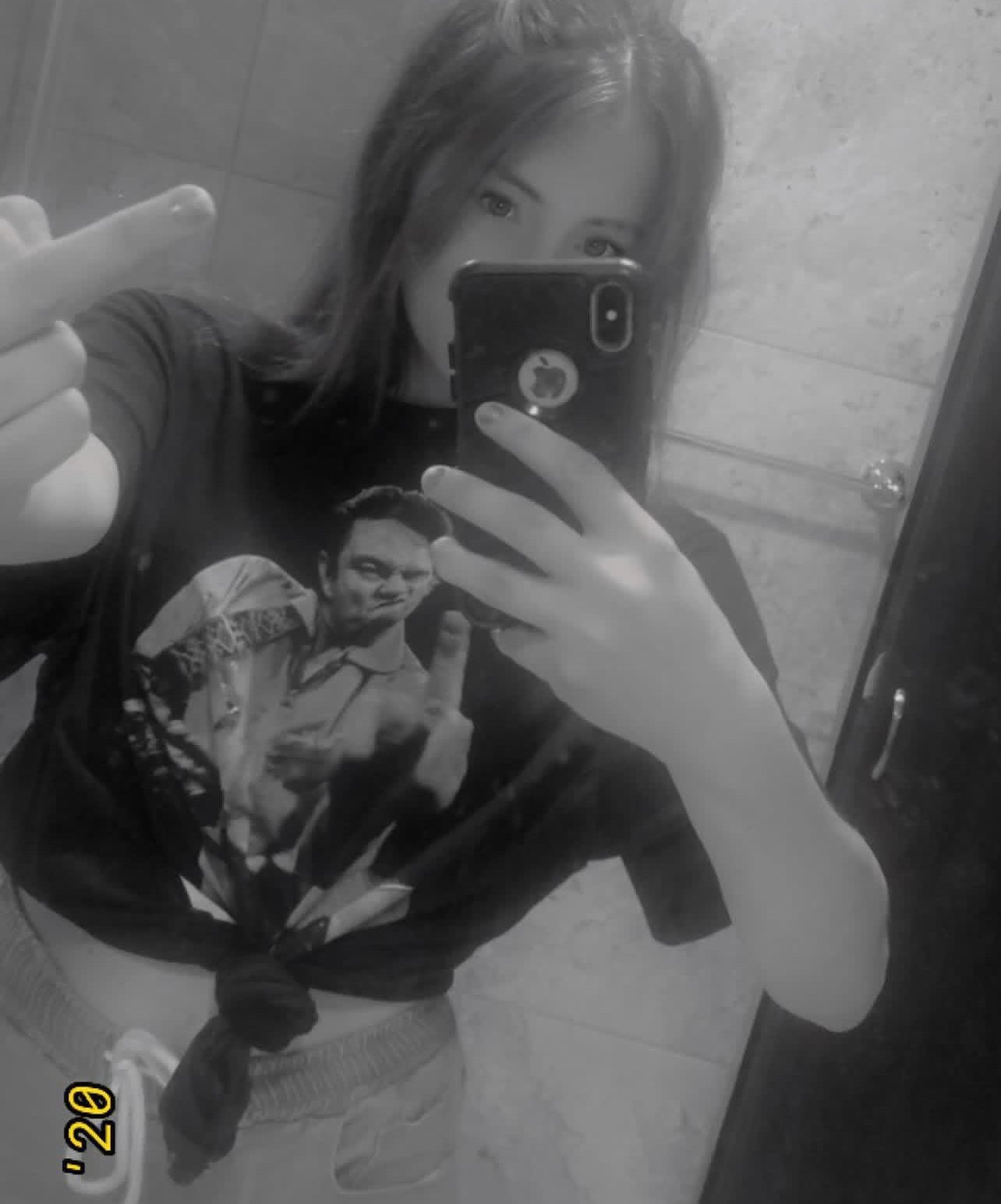 Johnny Cash Oversized Distressed Tee