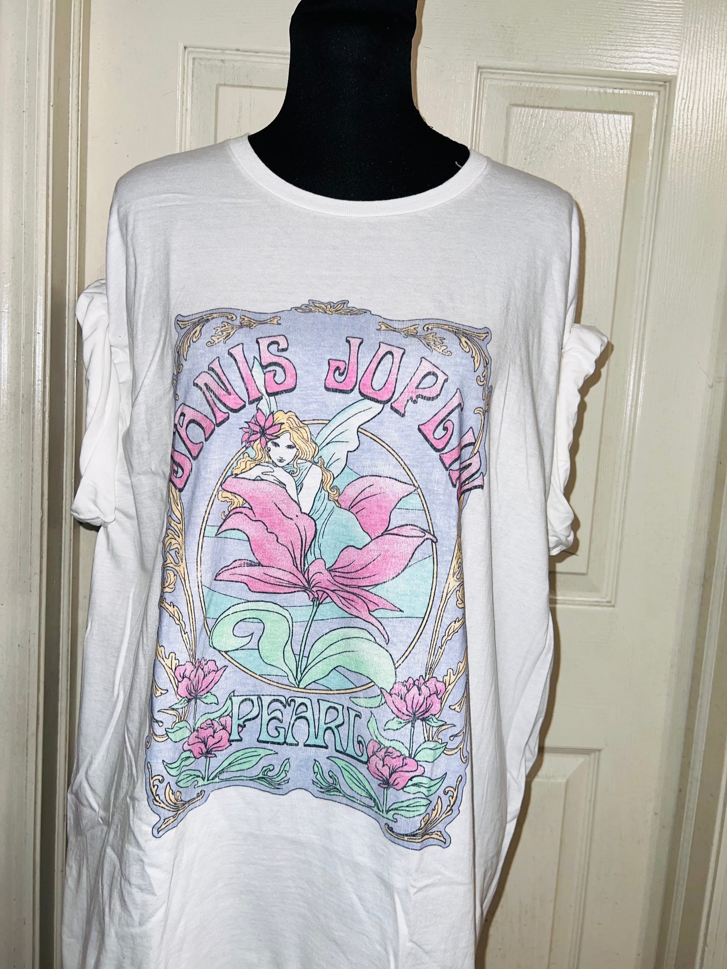 Janis Joplin Oversized Distressed Tee
