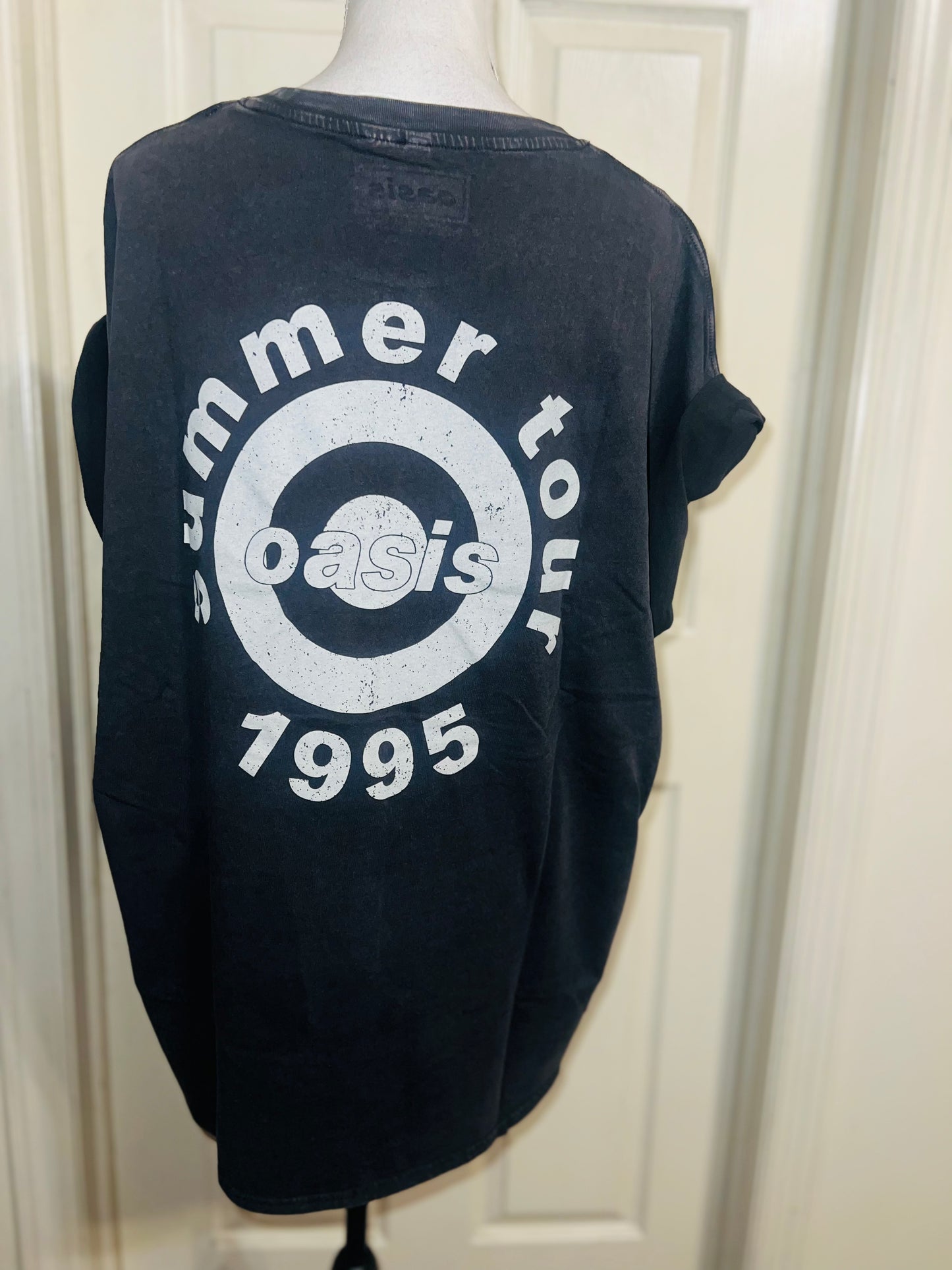 Oasis Double Sided Oversized Distressed Tee