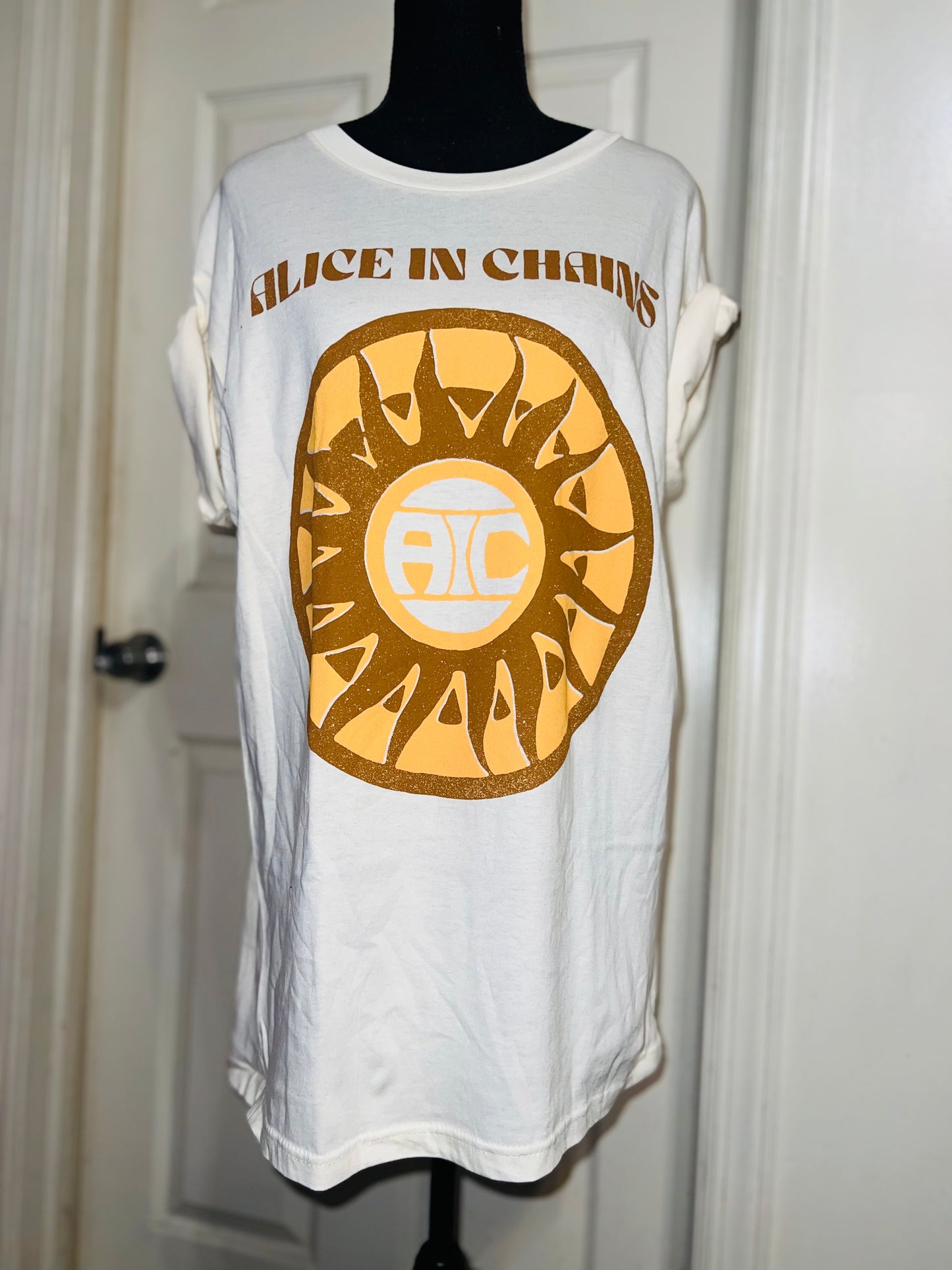 Alice In Chains Oversized Distressed Tee