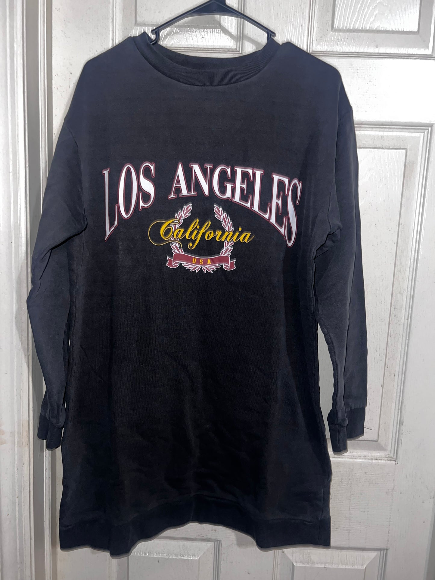Los Angeles Oversized Long Sweatshirt/Dress