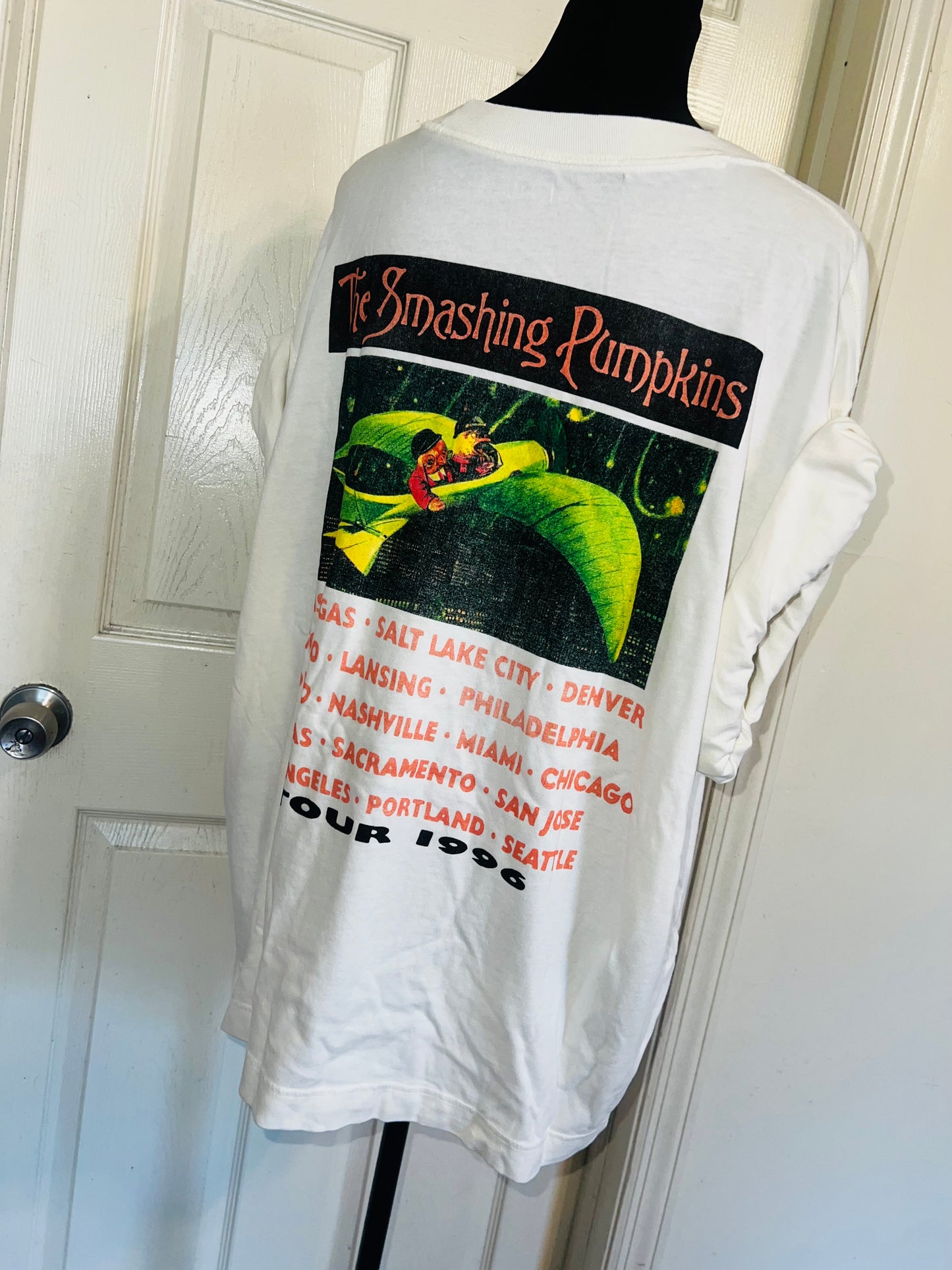 The Smashing Pumpkins Double Sided Oversized Distressed Tee