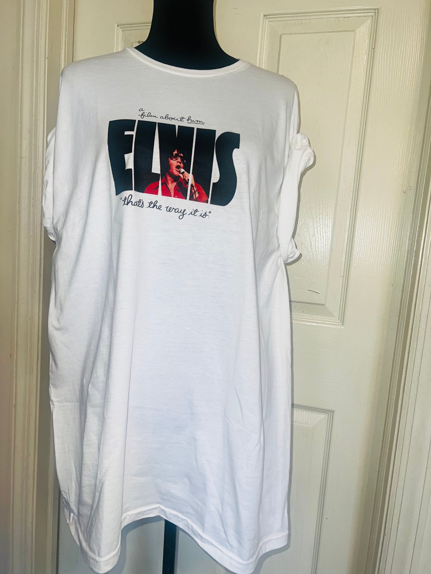 Elvis Double Sided Oversized Distressed Tee