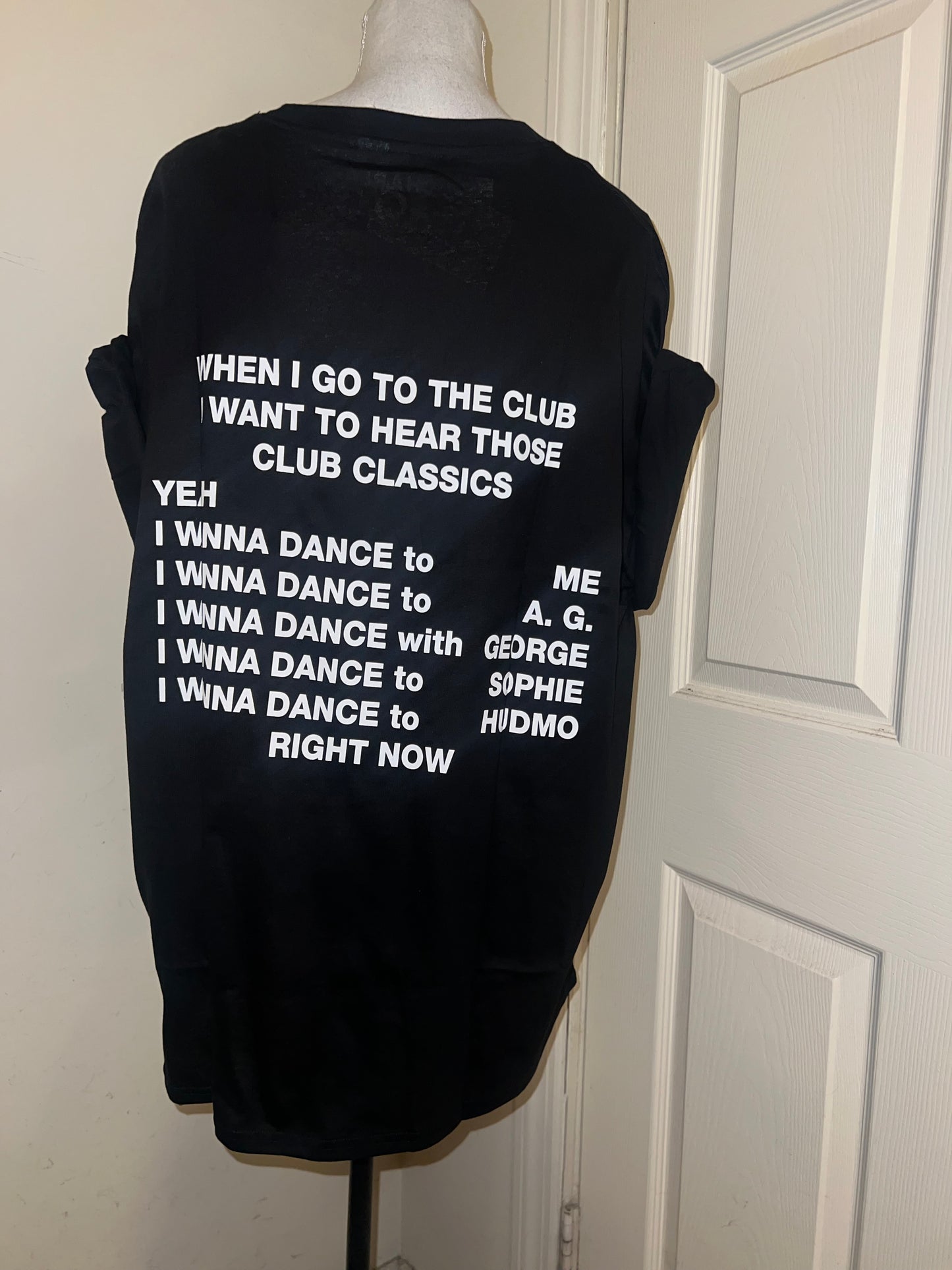 Charli XCX Double Sided Oversized Distressed Tee