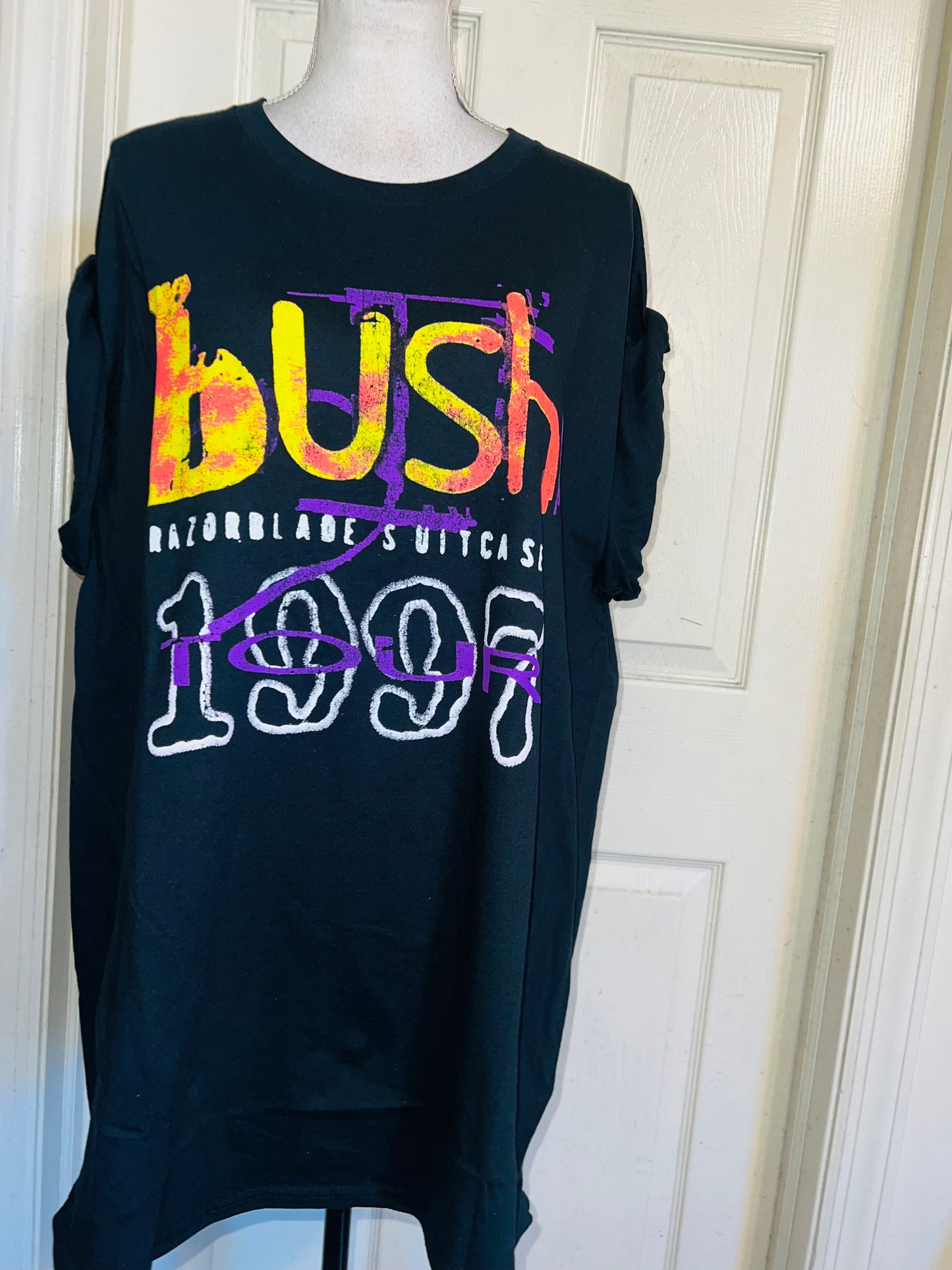 Bush Double Sided Oversized Distressed Tee