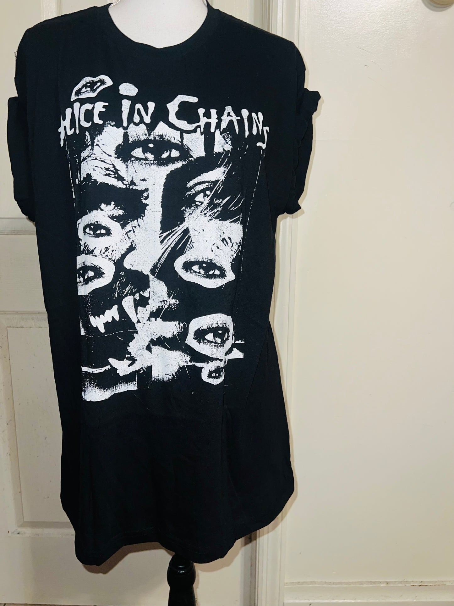 Alice In Chains Oversized Distressed Tee
