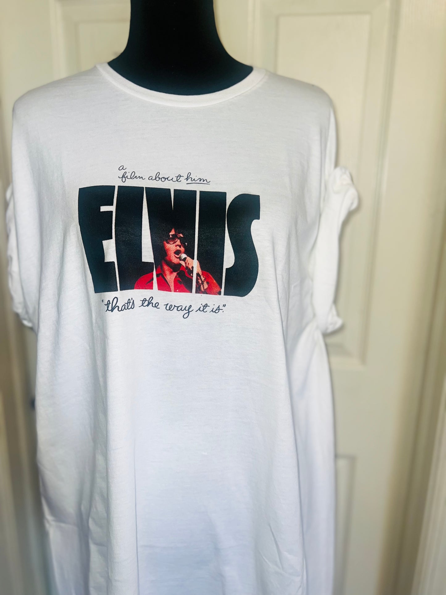 Elvis Double Sided Oversized Distressed Tee