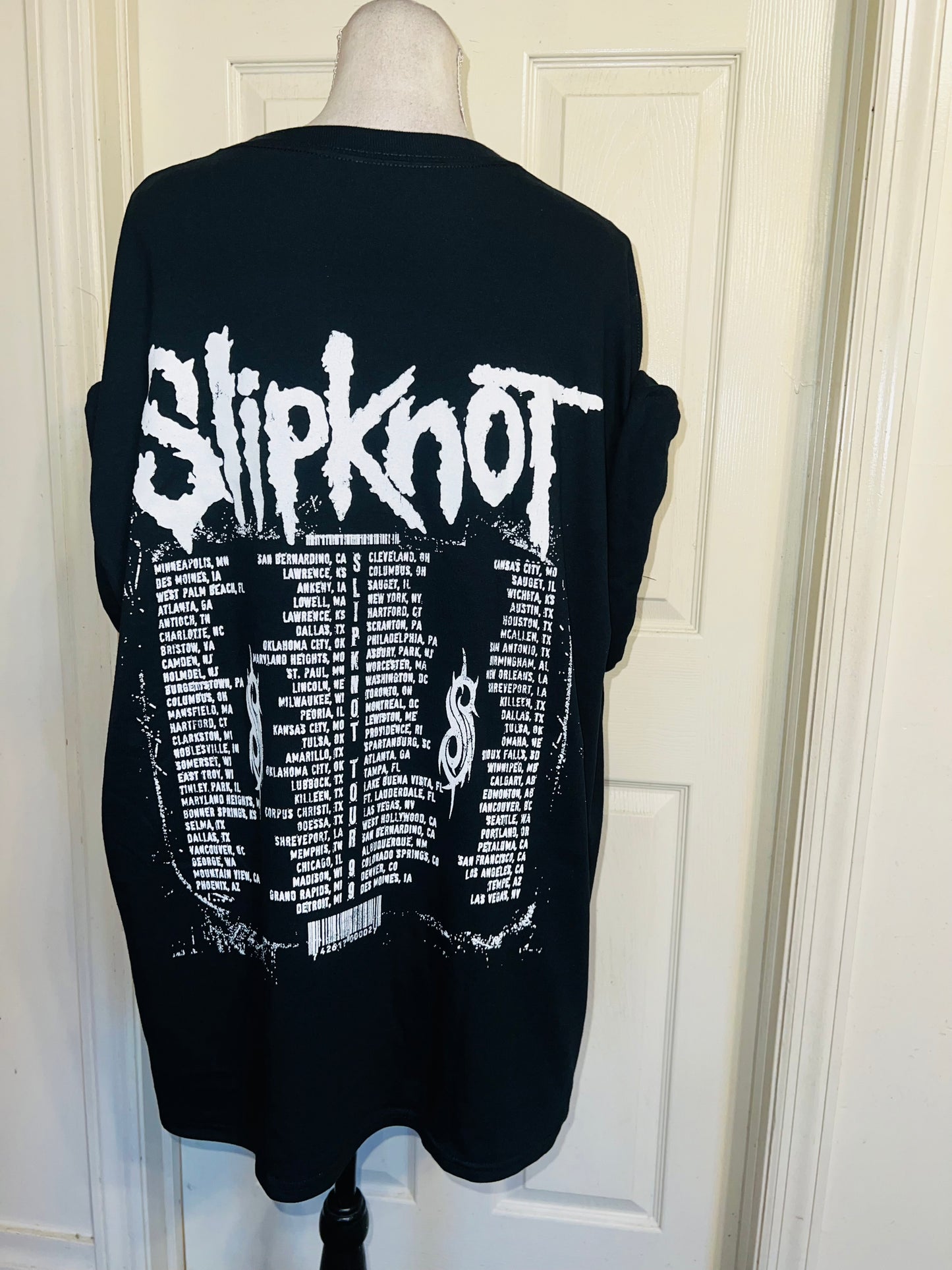 Slipknot Double Sided Oversized Distressed Tee