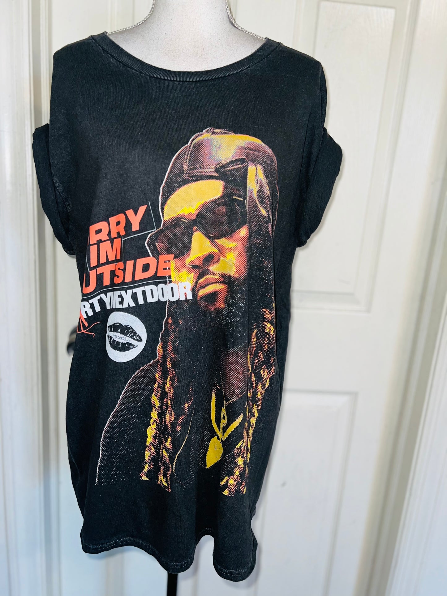 PartyNextDoor Oversized Distressed Tee