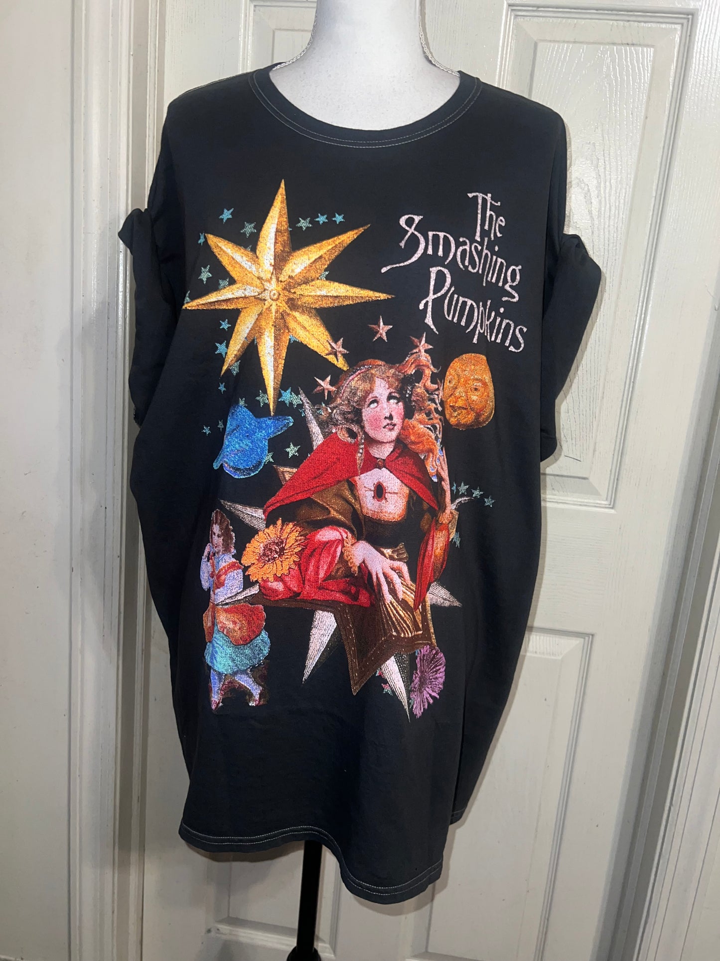 The Smashing Pumpkins Oversized Distressed Tee