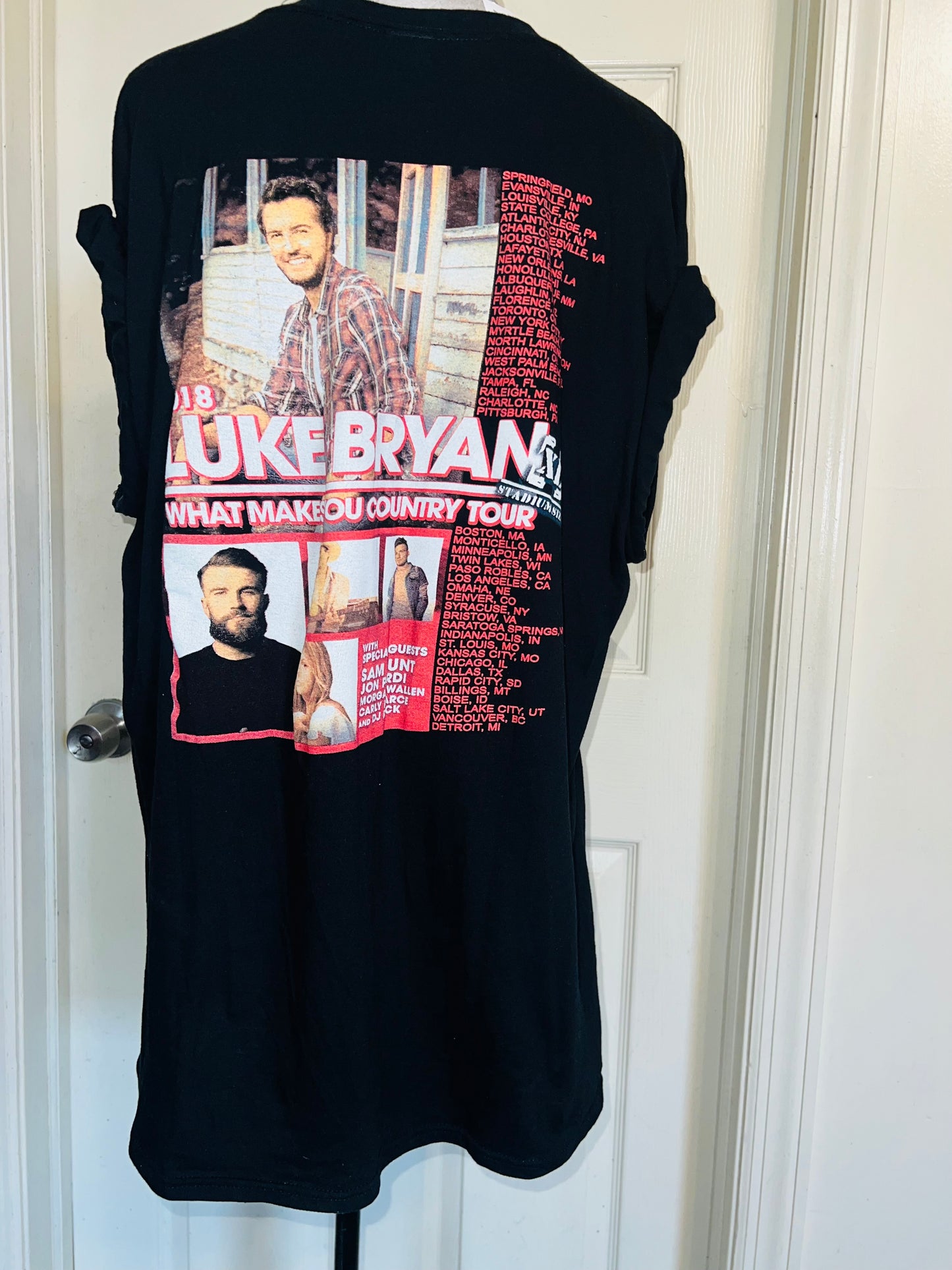 Luke Bryan 2009 Double Sided Oversized Distressed Tee