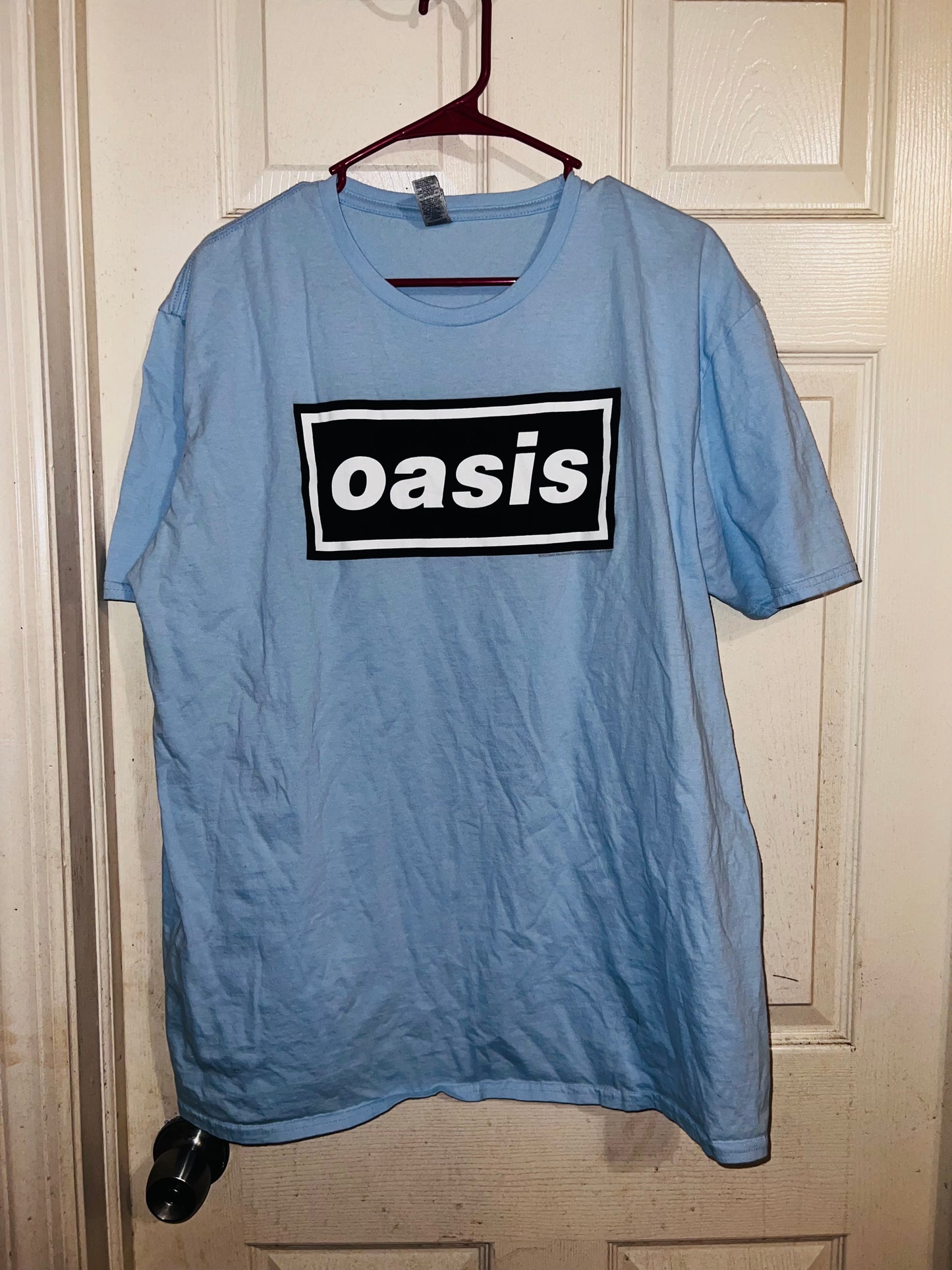 Oasis Vintage Oversized Distressed Tee