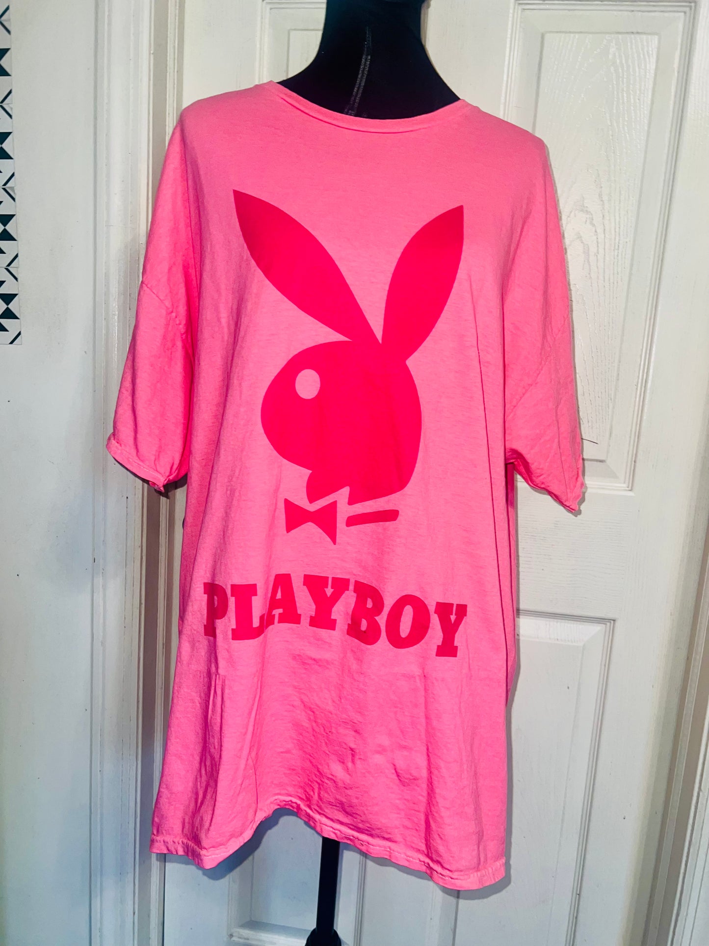Playboy Oversized Distressed Tee