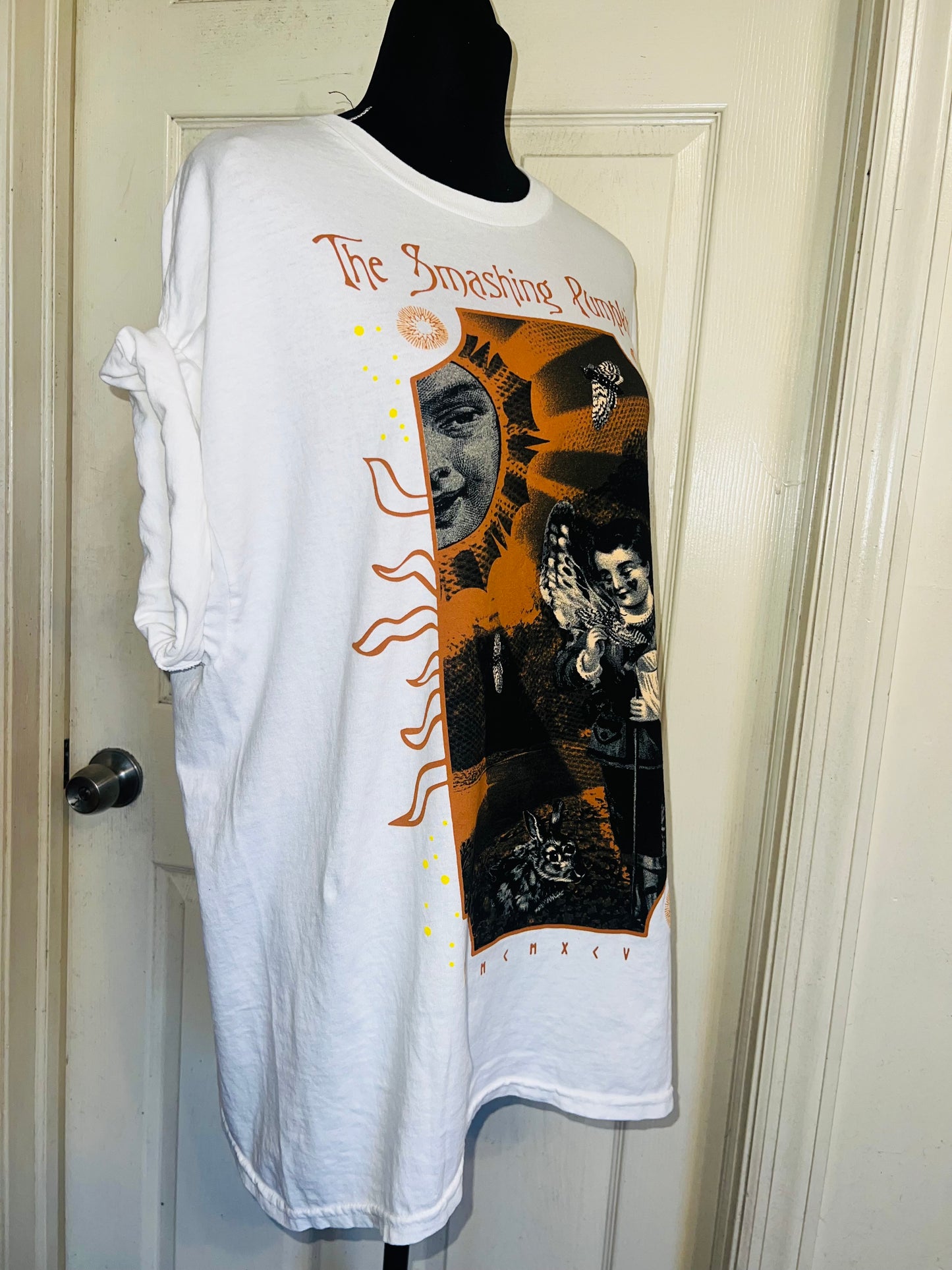 The Smashing Pumpkins Double Sided Oversized Distressed Tee