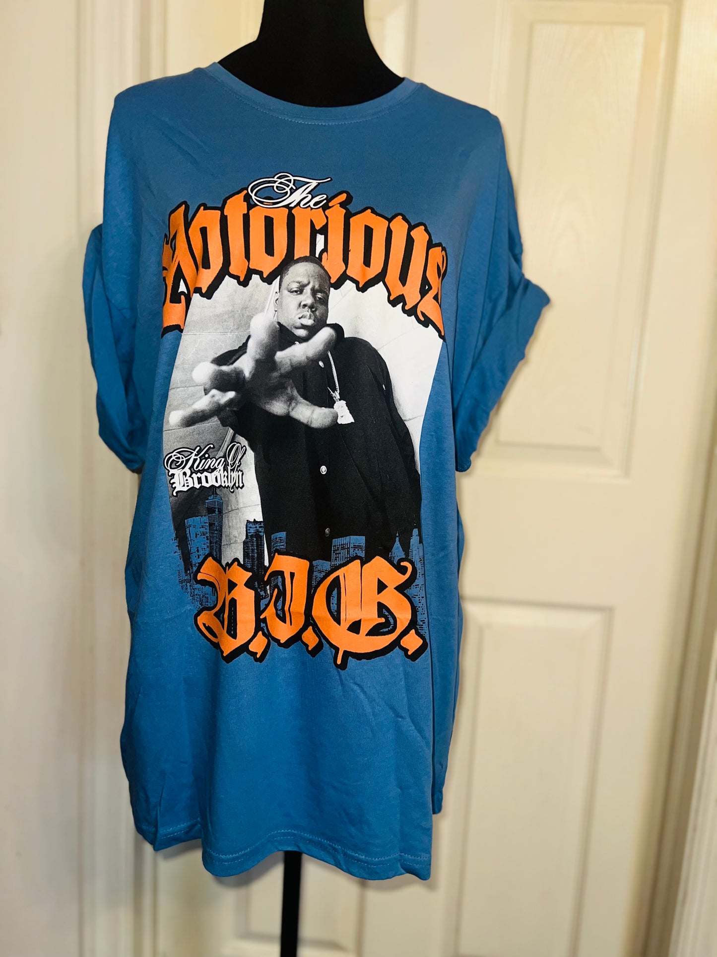 Notorious BIG Oversized Distressed Tee