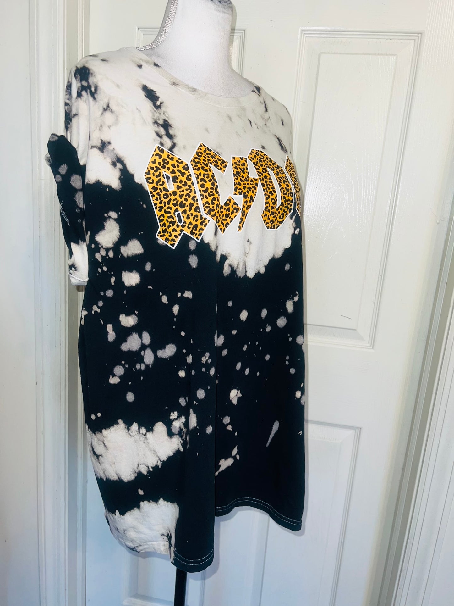 AC/DC Oversized Distressed Tee