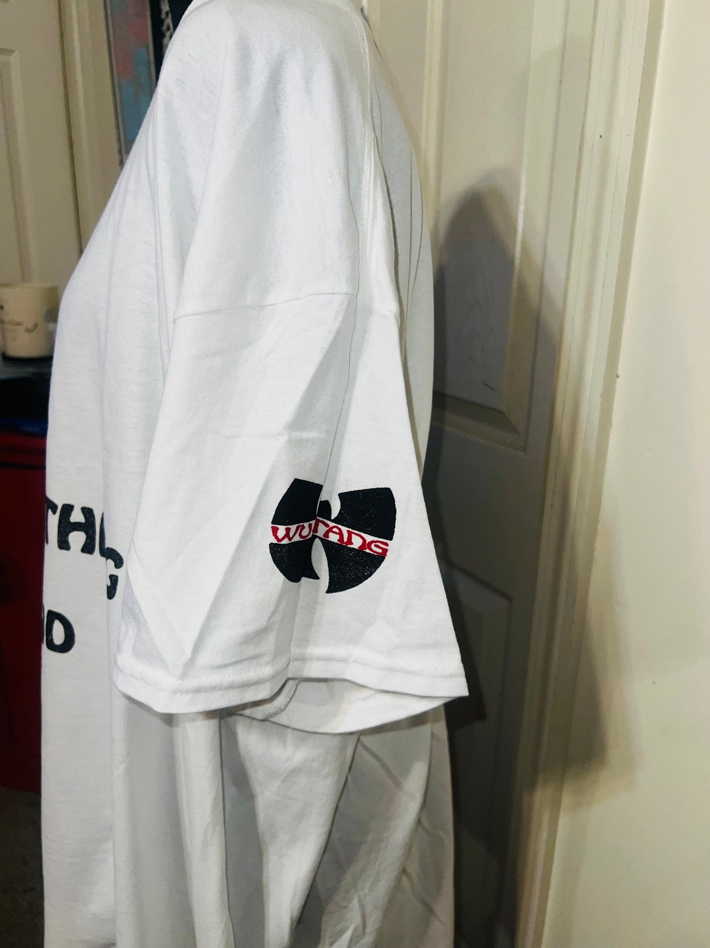 Wu-Tang CREAM Oversized Distressed Tee
