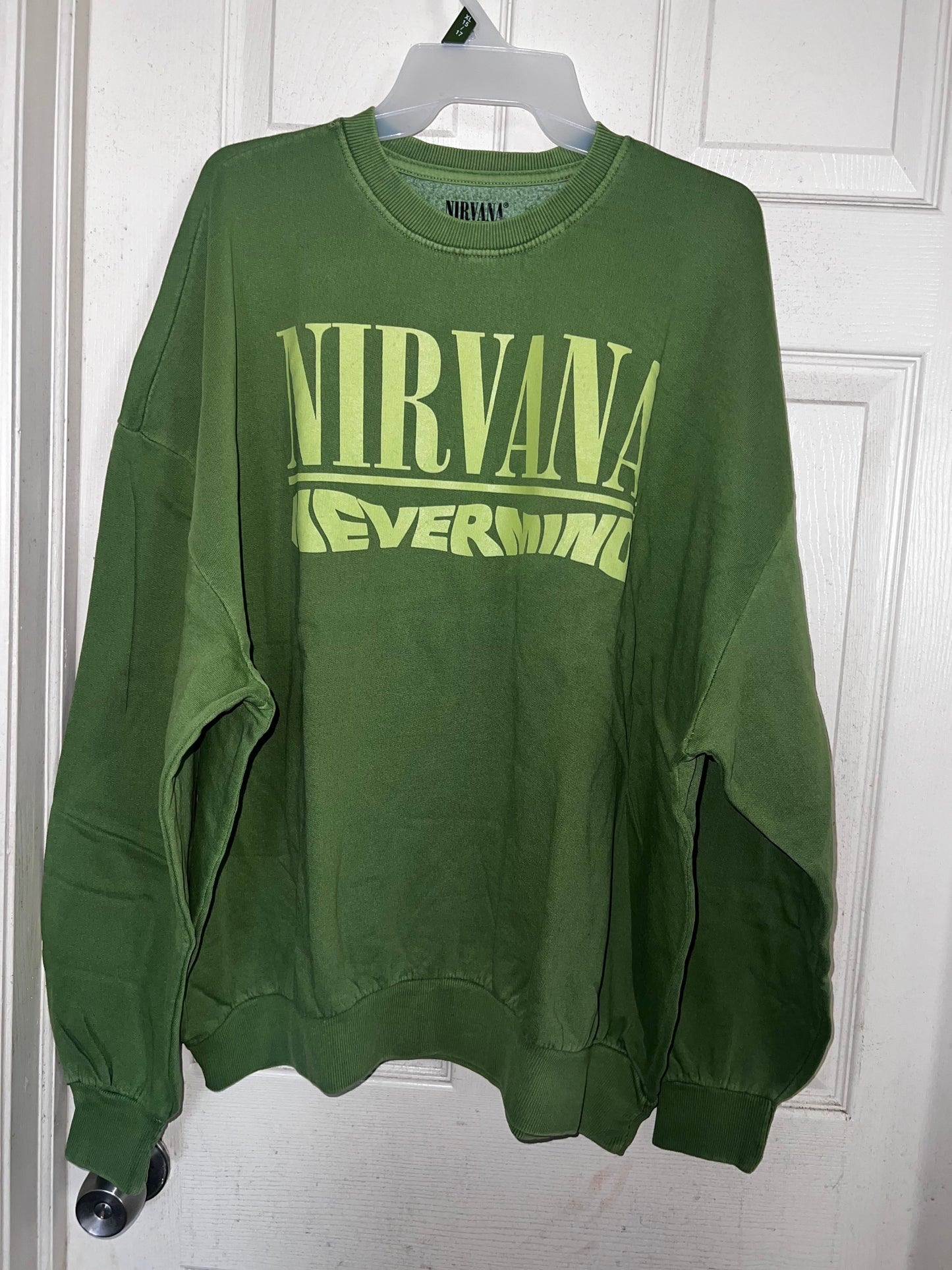 Nirvana Nevermind Oversized Distresed Sweatshirt