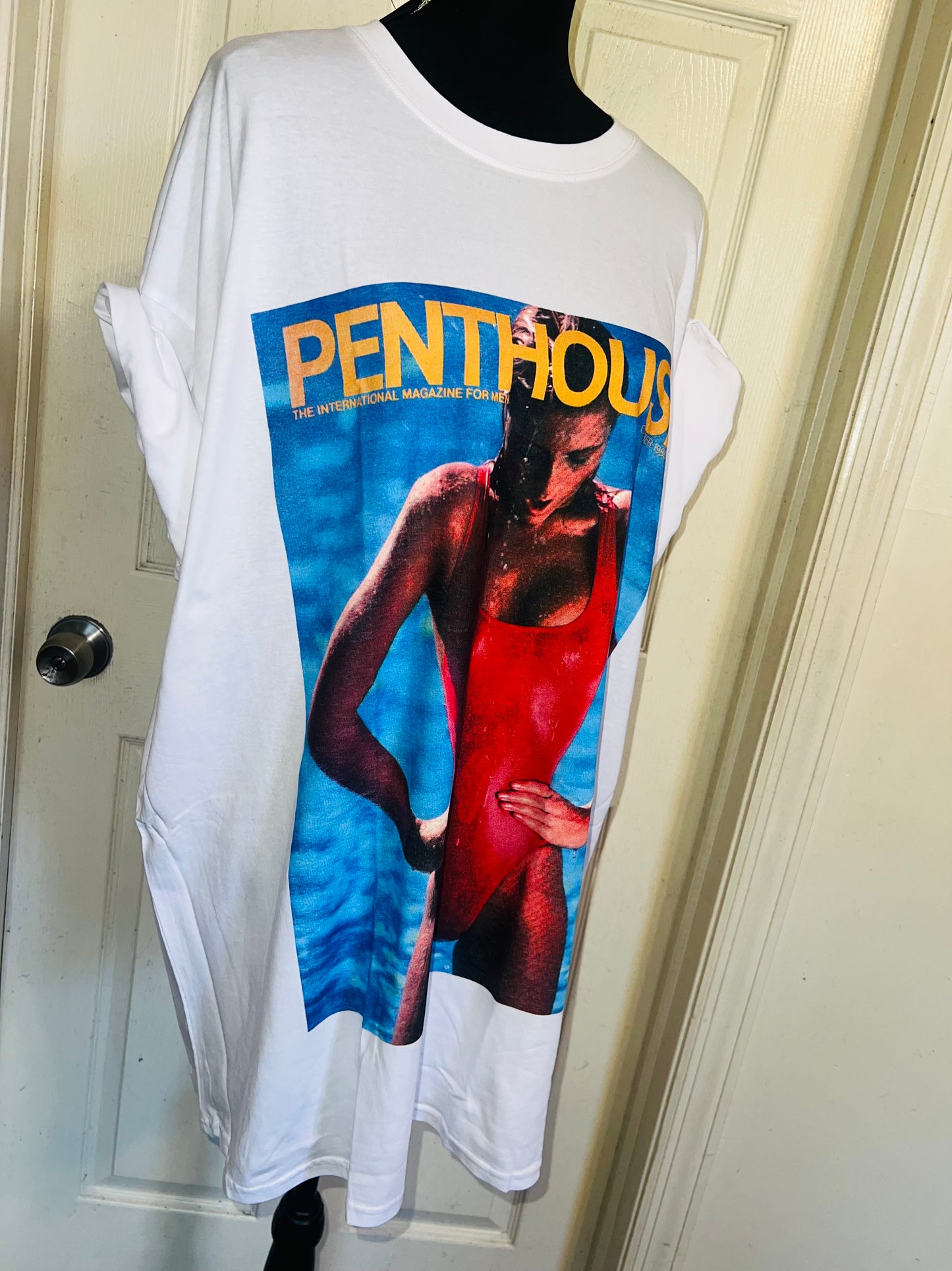 Penthouse Oversized Distressed Tee