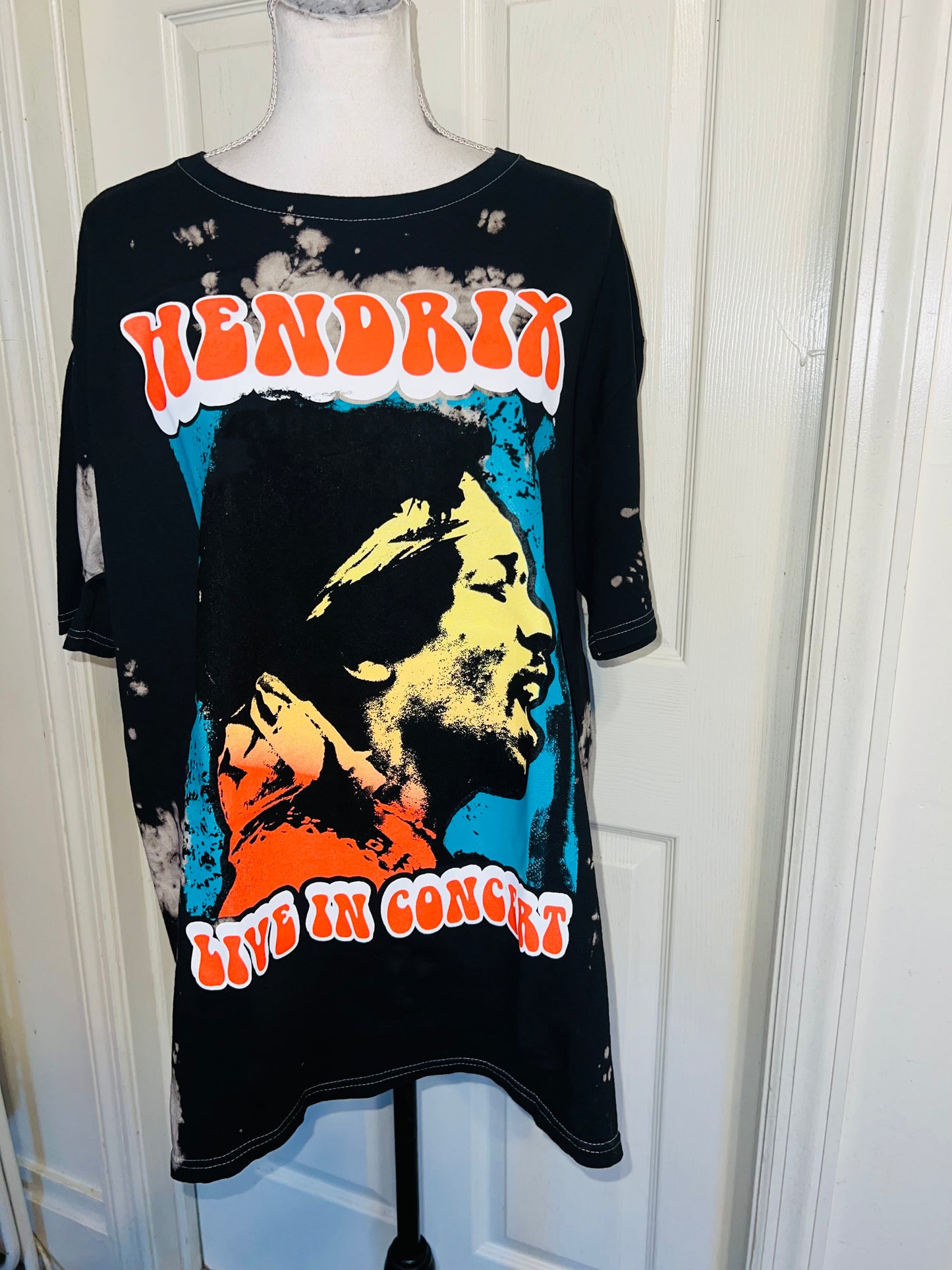 Jimi Hendrix Oversized Distressed Tee