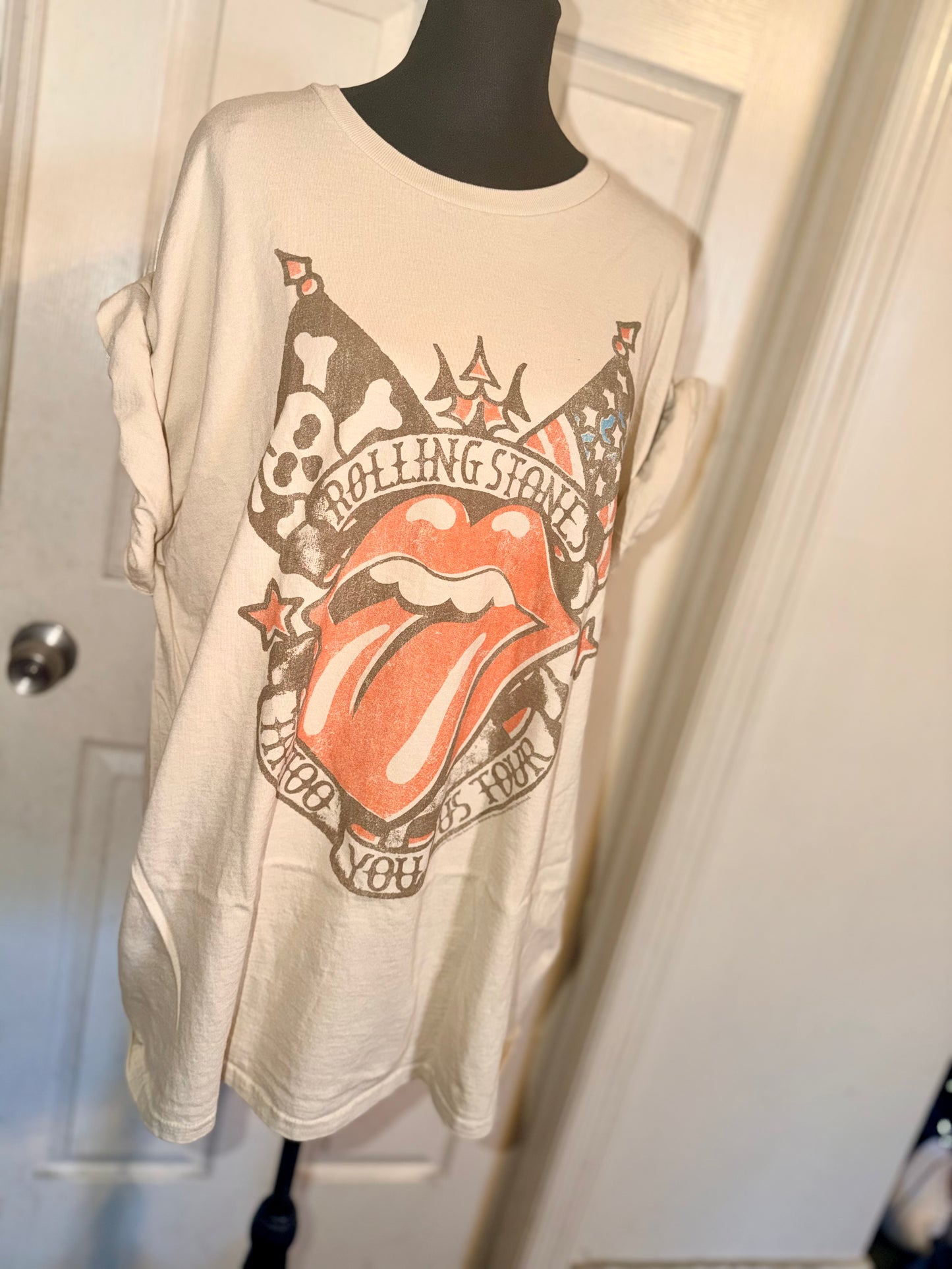 The Rolling Stones Oversized Distressed Tee