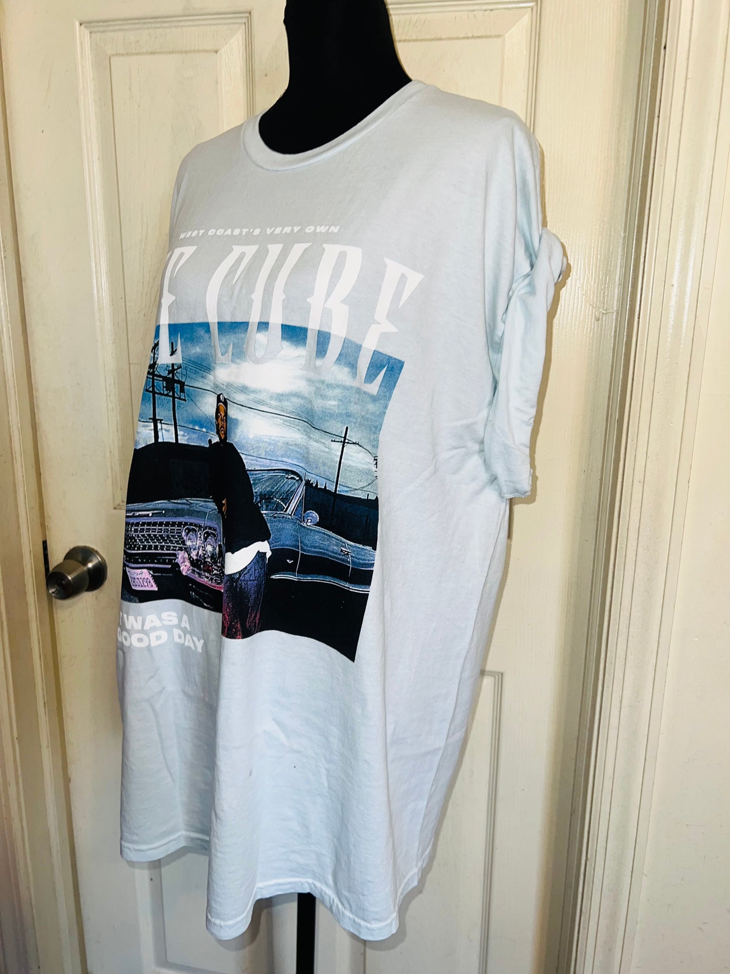 Ice Cube Double Sided Oversized Distressed Tee