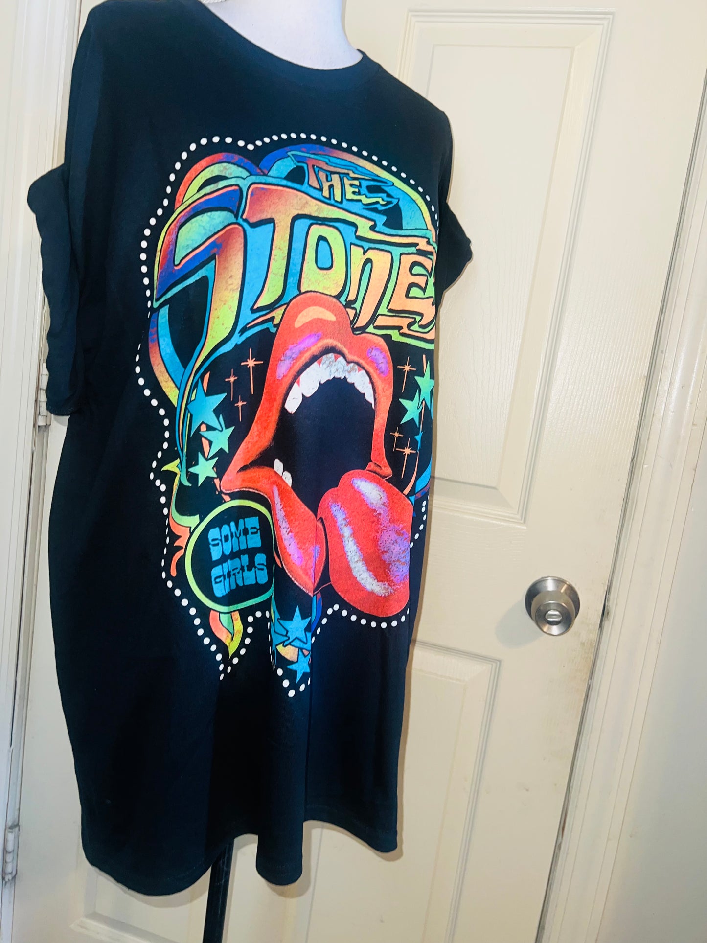 Rolling Stones Oversized Distressed Tee