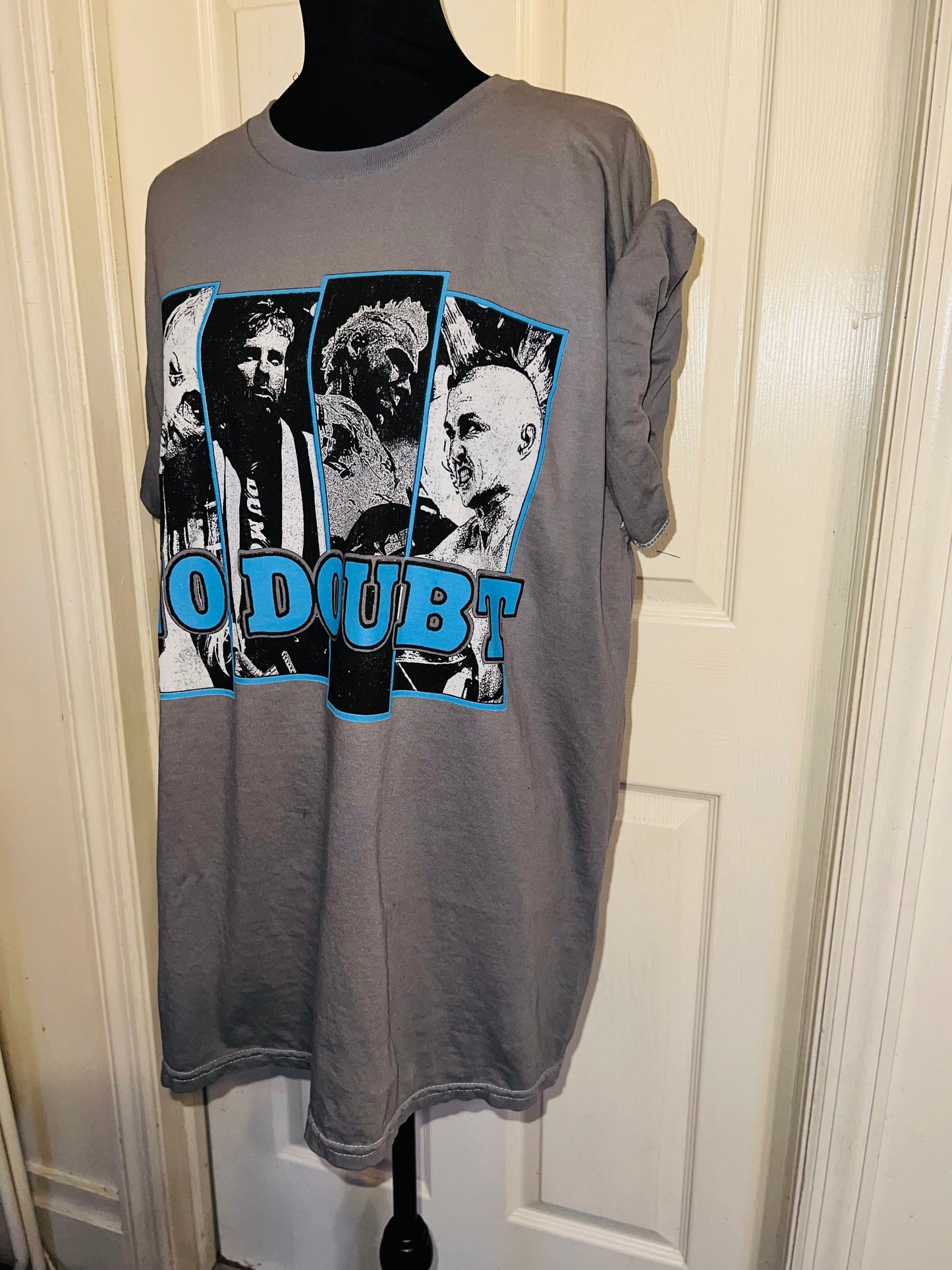 No Doubt Oversized Distressed Tee