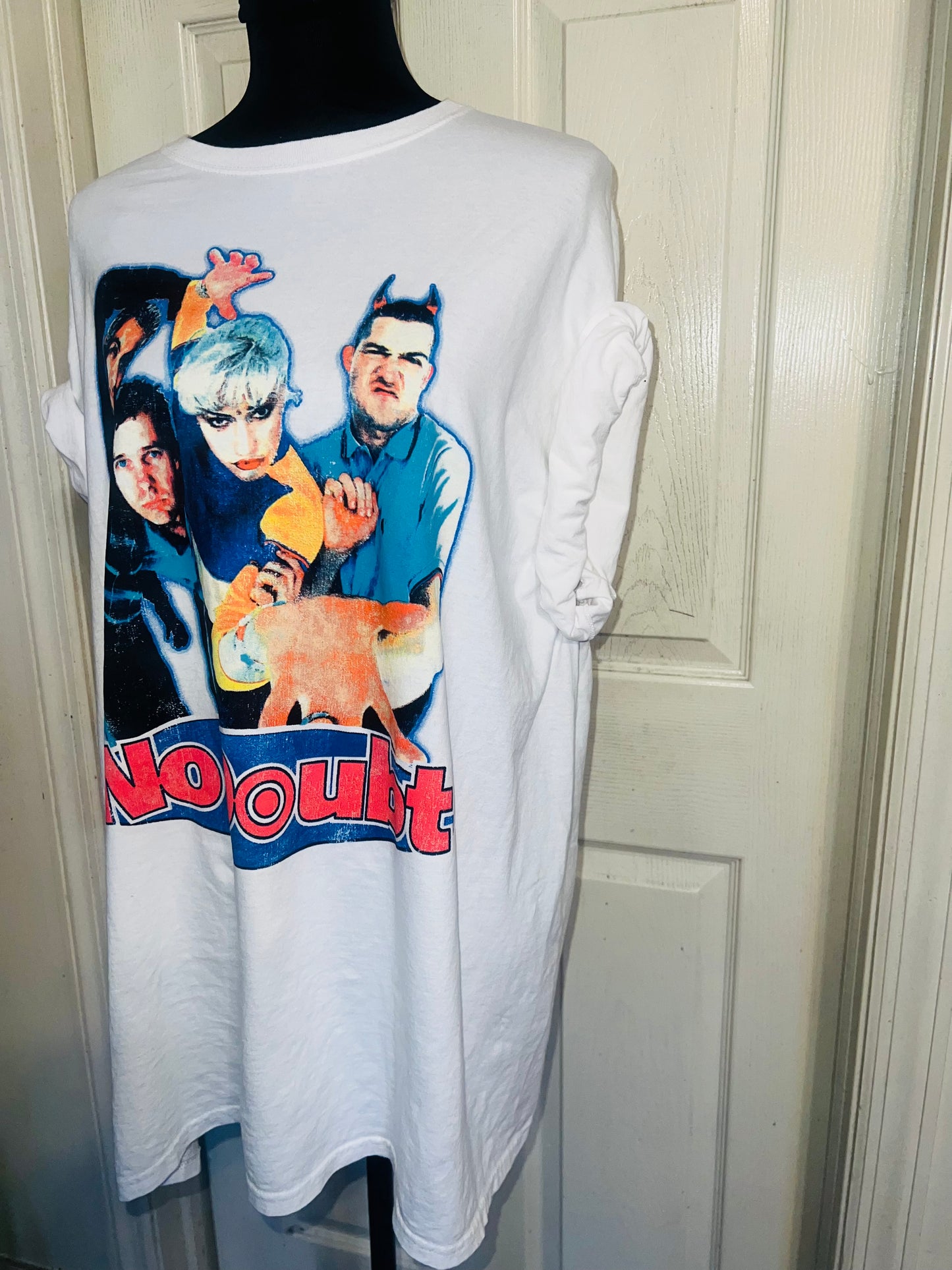 No Doubt Oversized Distressed Tee