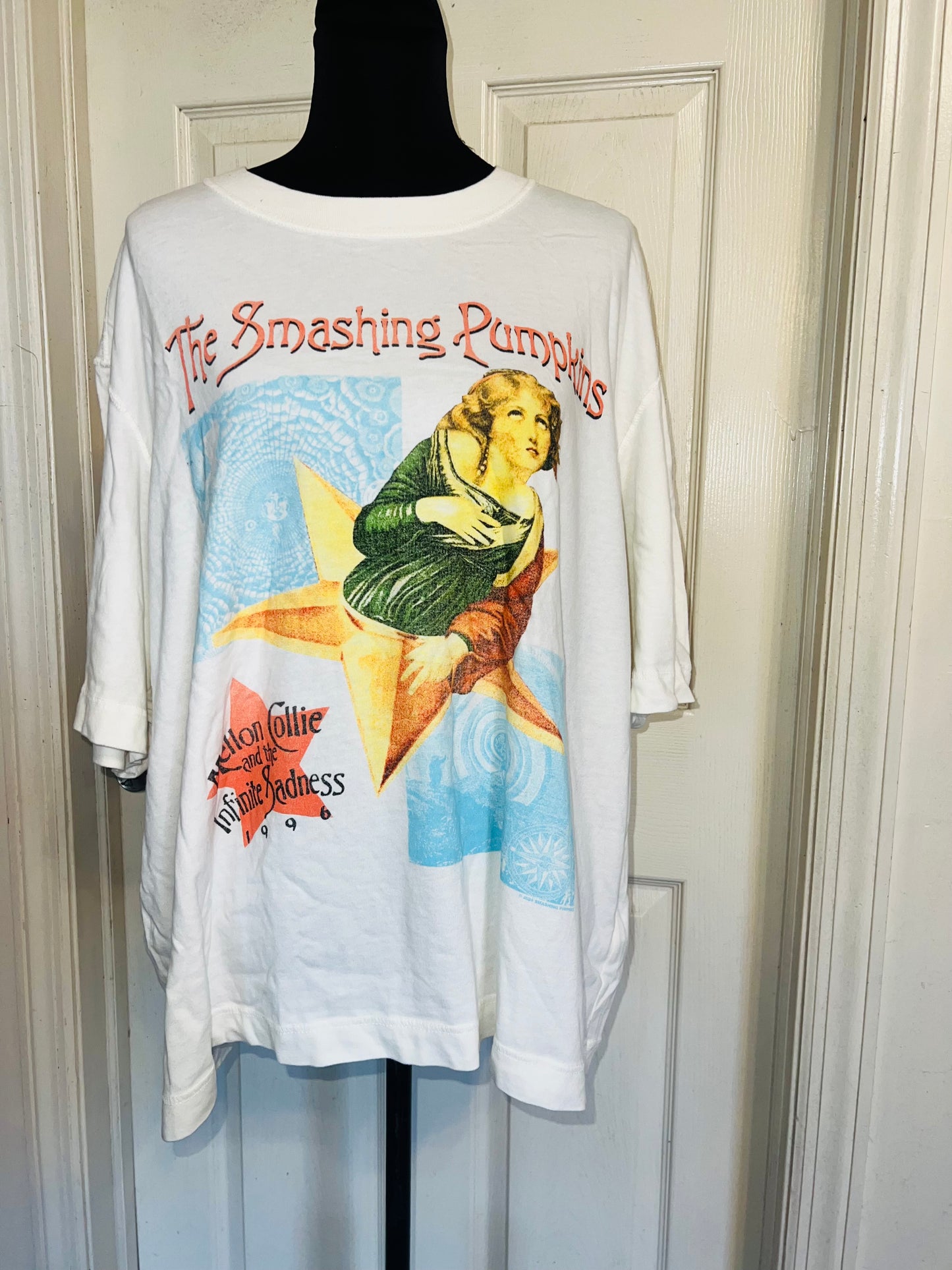 The Smashing Pumpkins Double Sided Oversized Distressed Tee