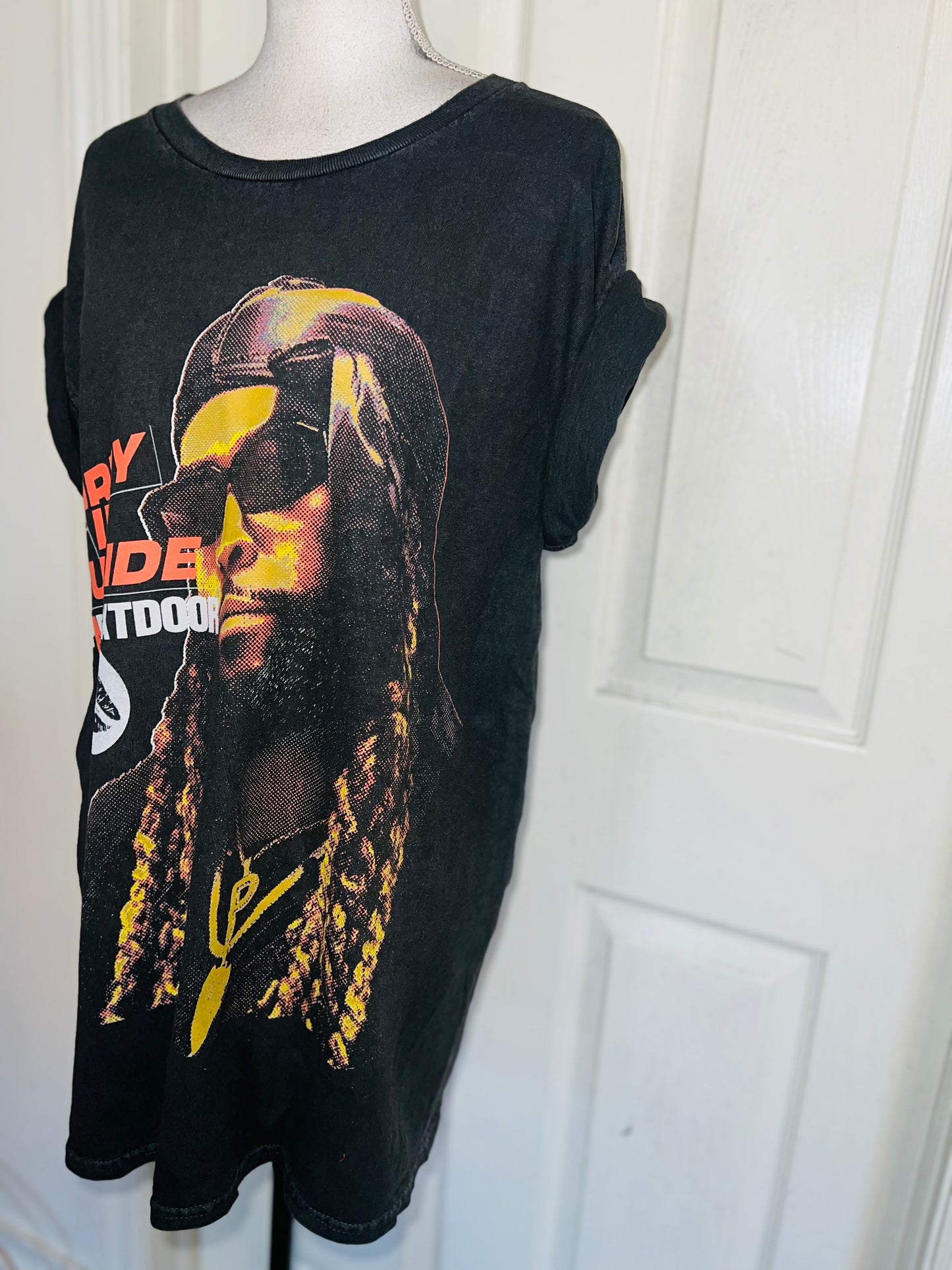 PartyNextDoor Oversized Distressed Tee