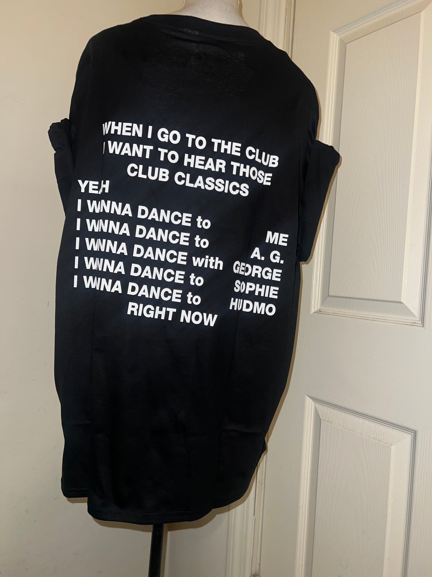 Charli XCX Double Sided Oversized Distressed Tee