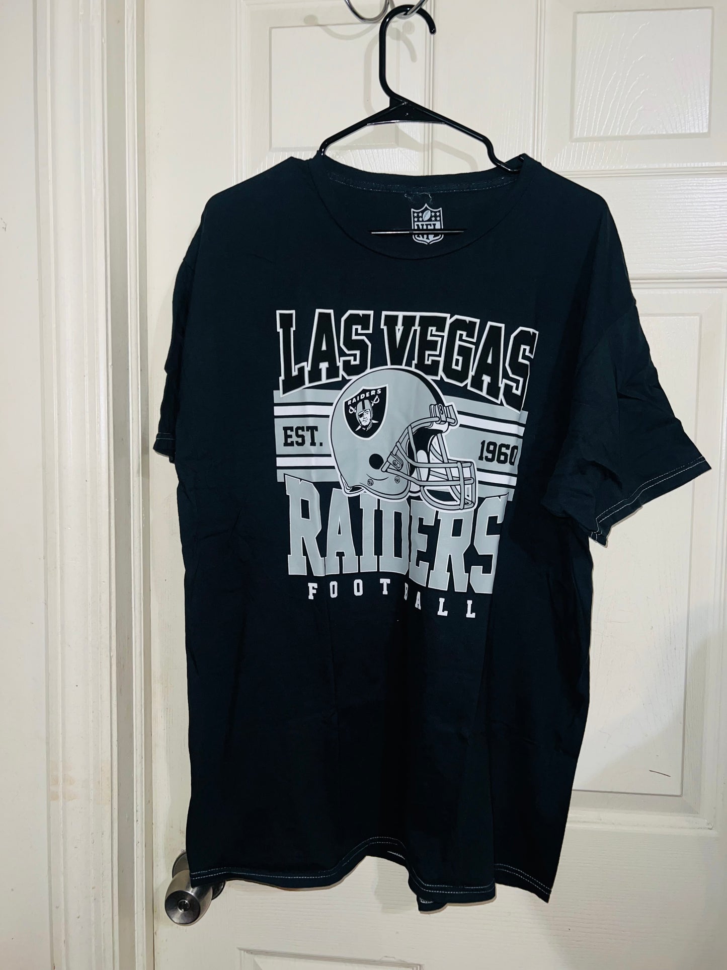 Las Vegas Raiders Oversized Distressed Tee