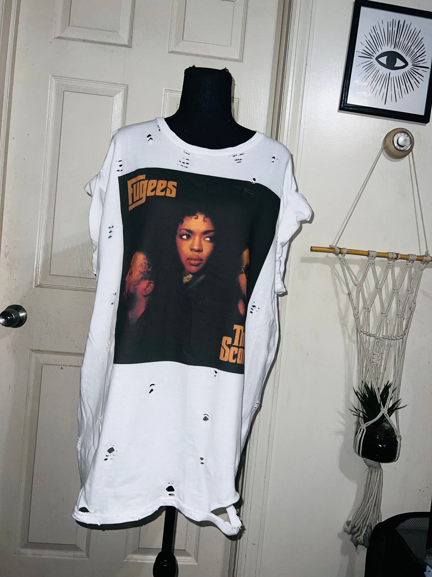 Fugees Oversized Distressed Tee