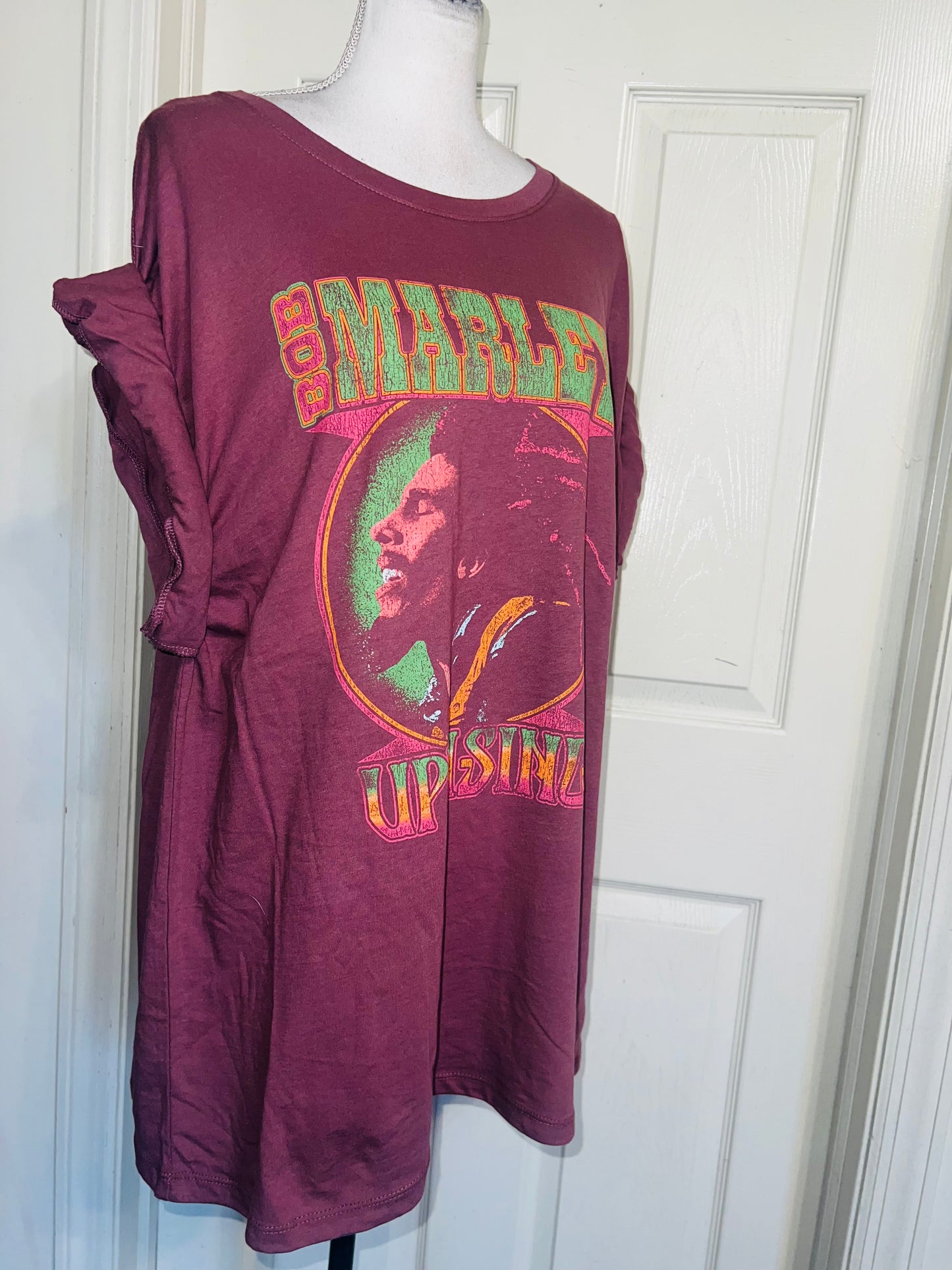 Bob Marley Oversized Distressed Tee