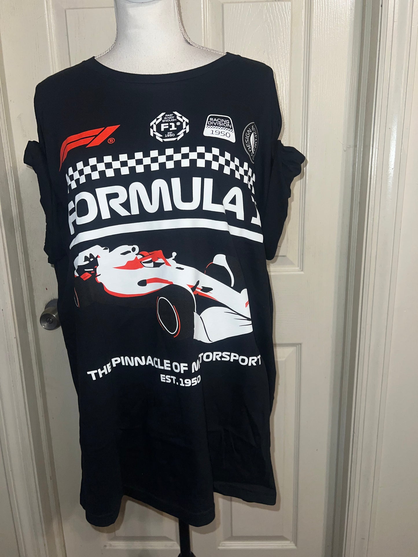 Formula 1 Oversized Distressed Tee