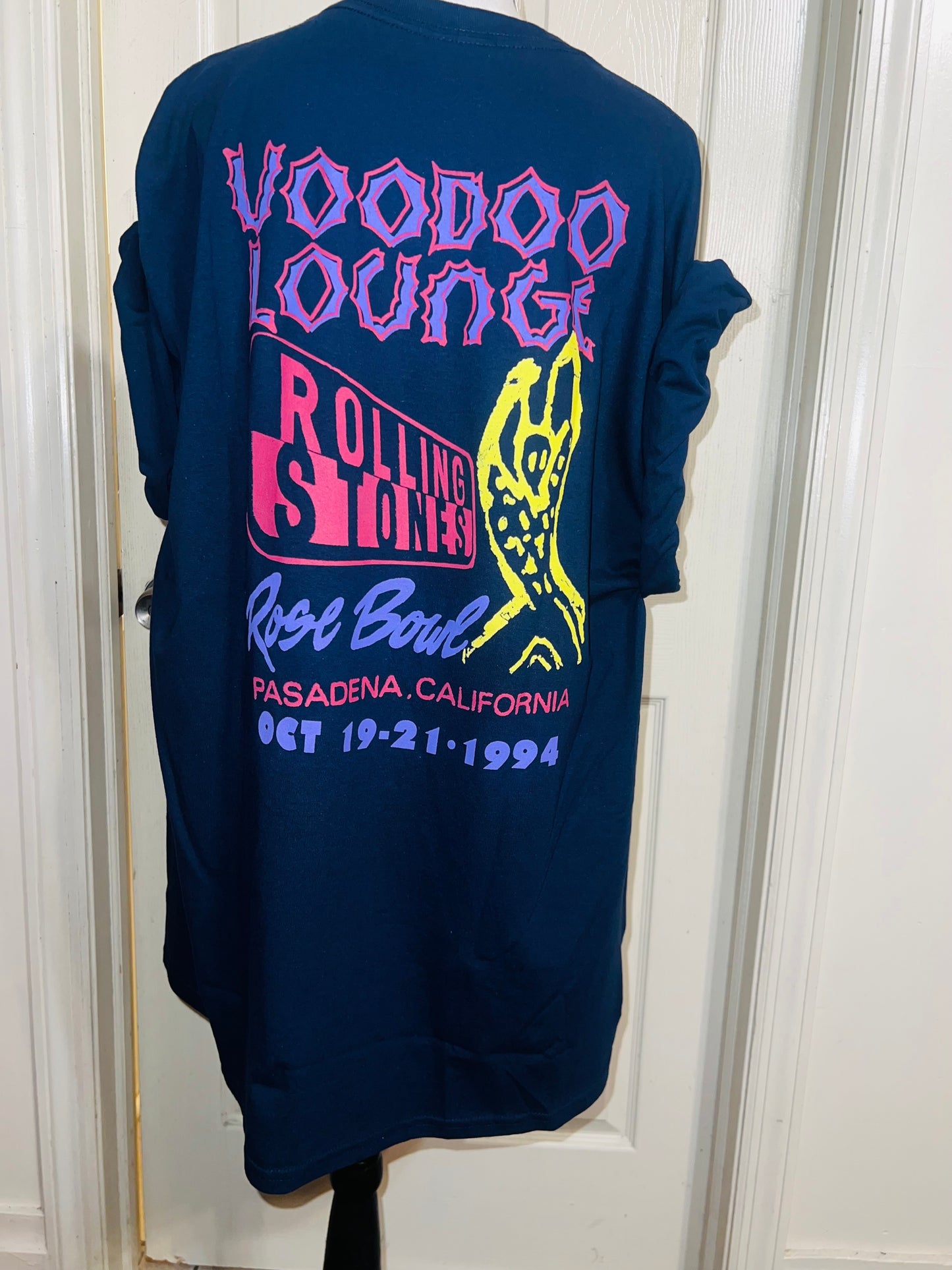 The Rolling Stones Double Sided Oversized Distressed Tee