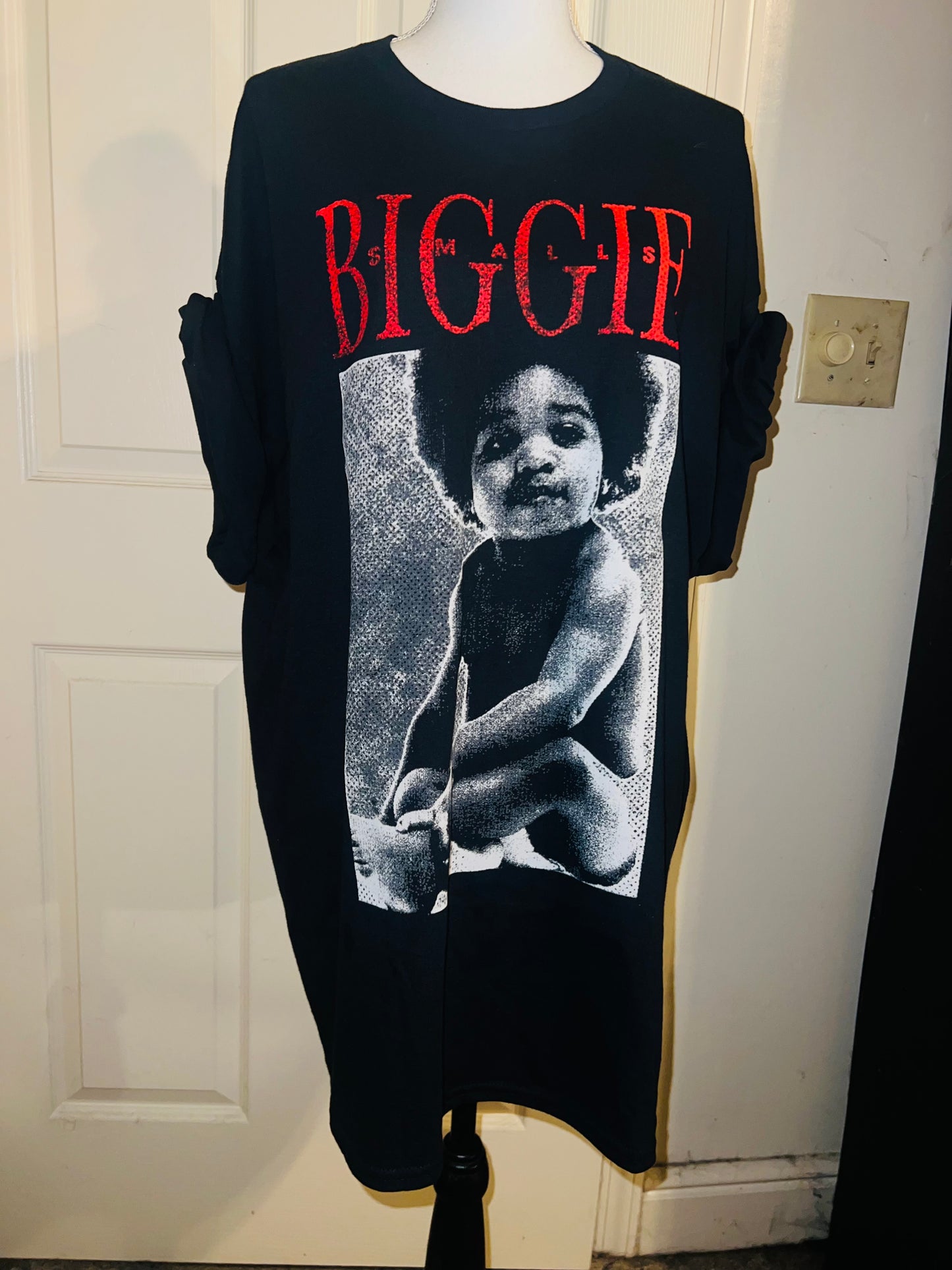 Biggie Smalls Oversized Distressed Tee