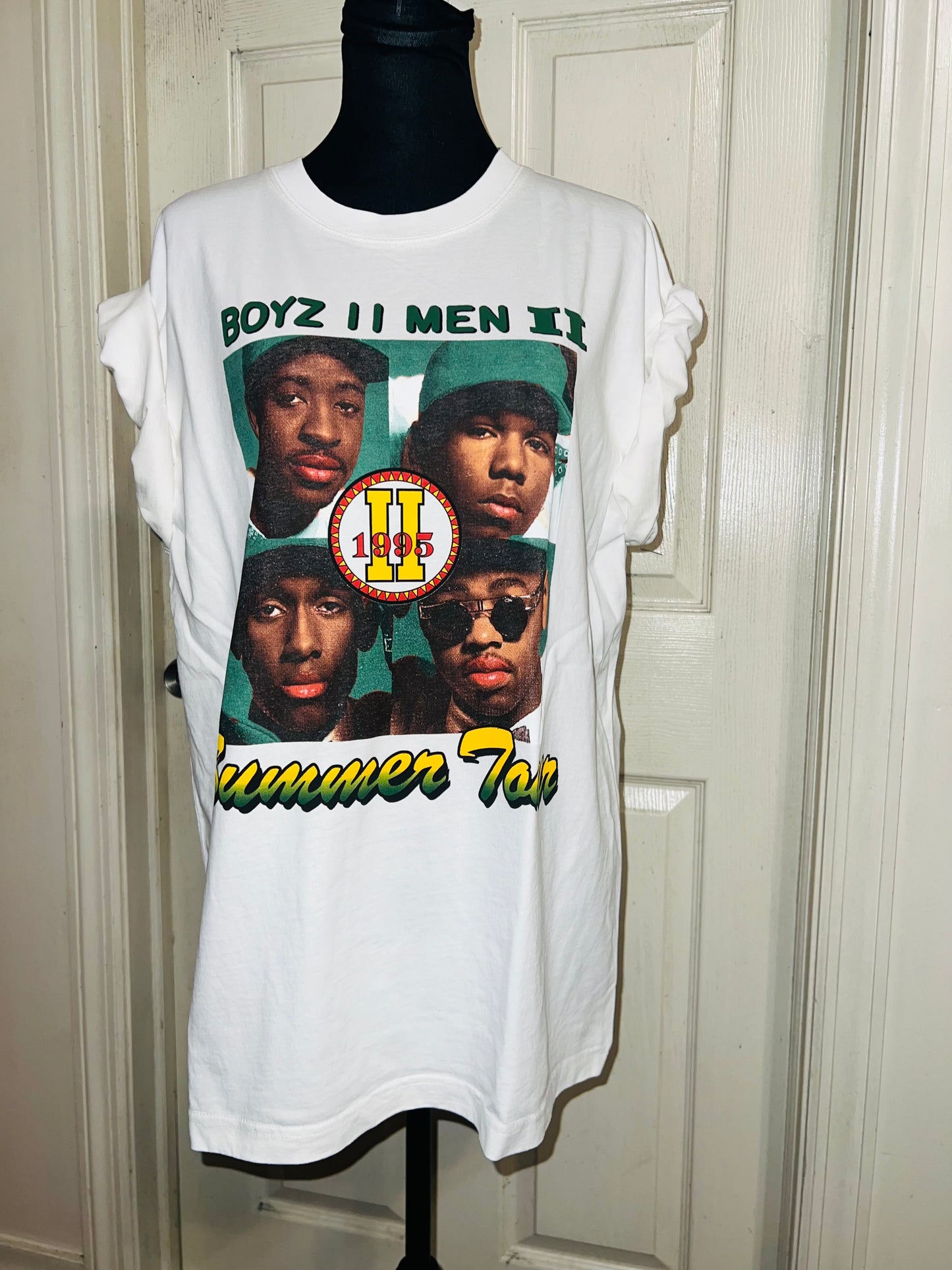 Boyz II Men Double Sided Oversized Distressed Tee
