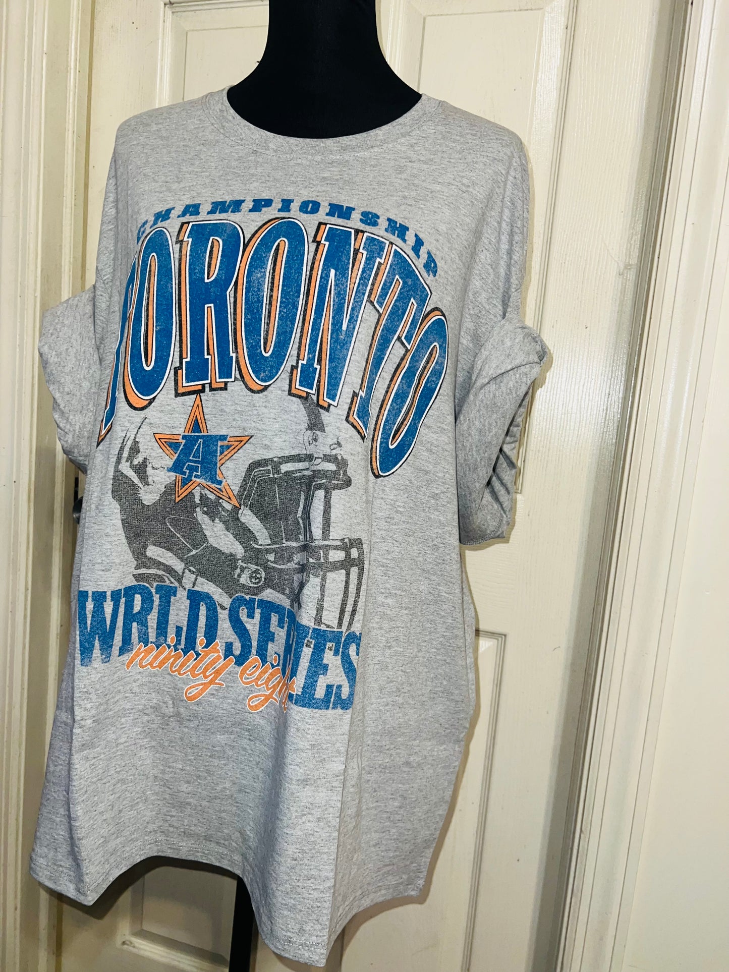 Toronto Sports Graphic Oversized Distressed Tee