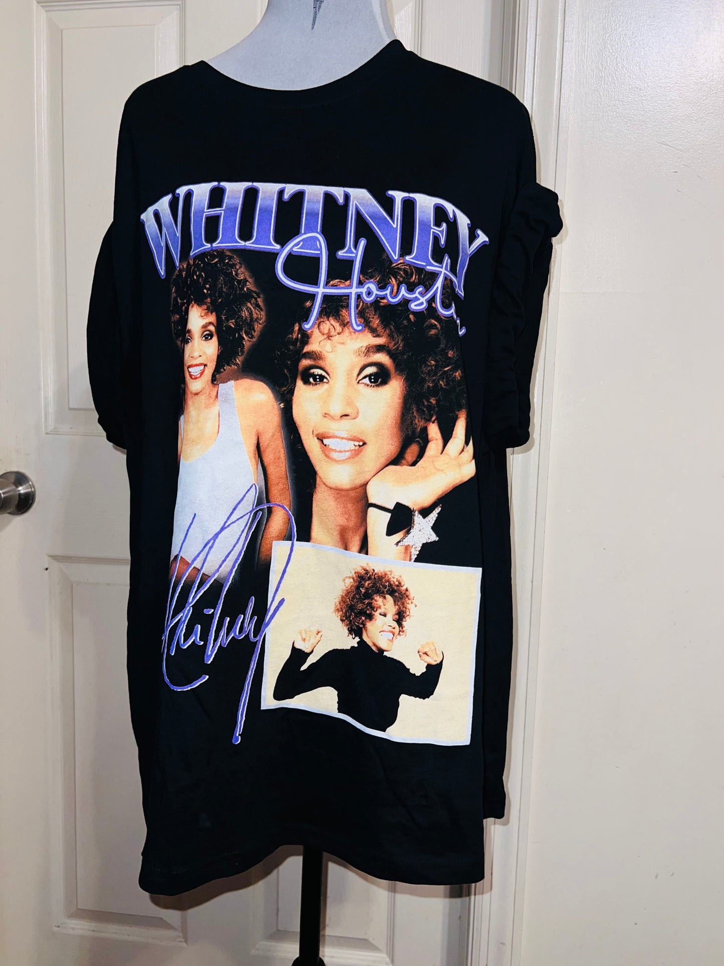 Whitney Houston Oversized Distressed Tee